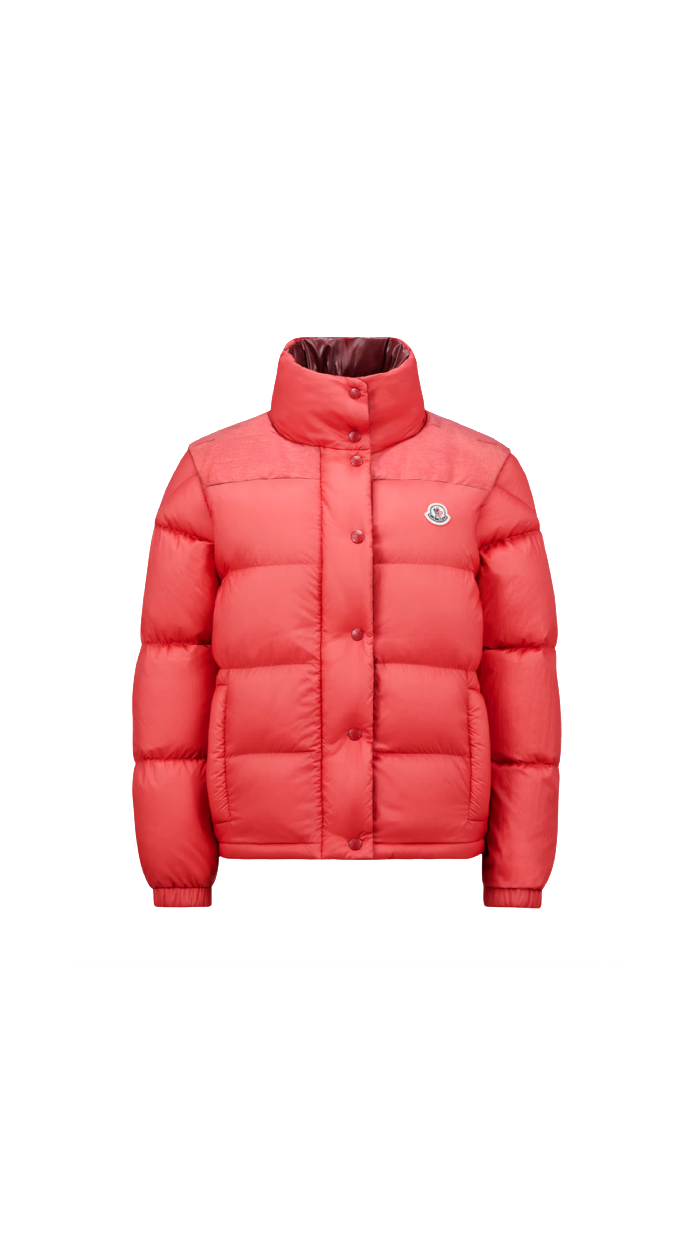 Verone Reversible Short Down Jacket - Coral Red/Dark Red