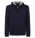 Double Cloth Cotton Cashmere Zip Hoodie