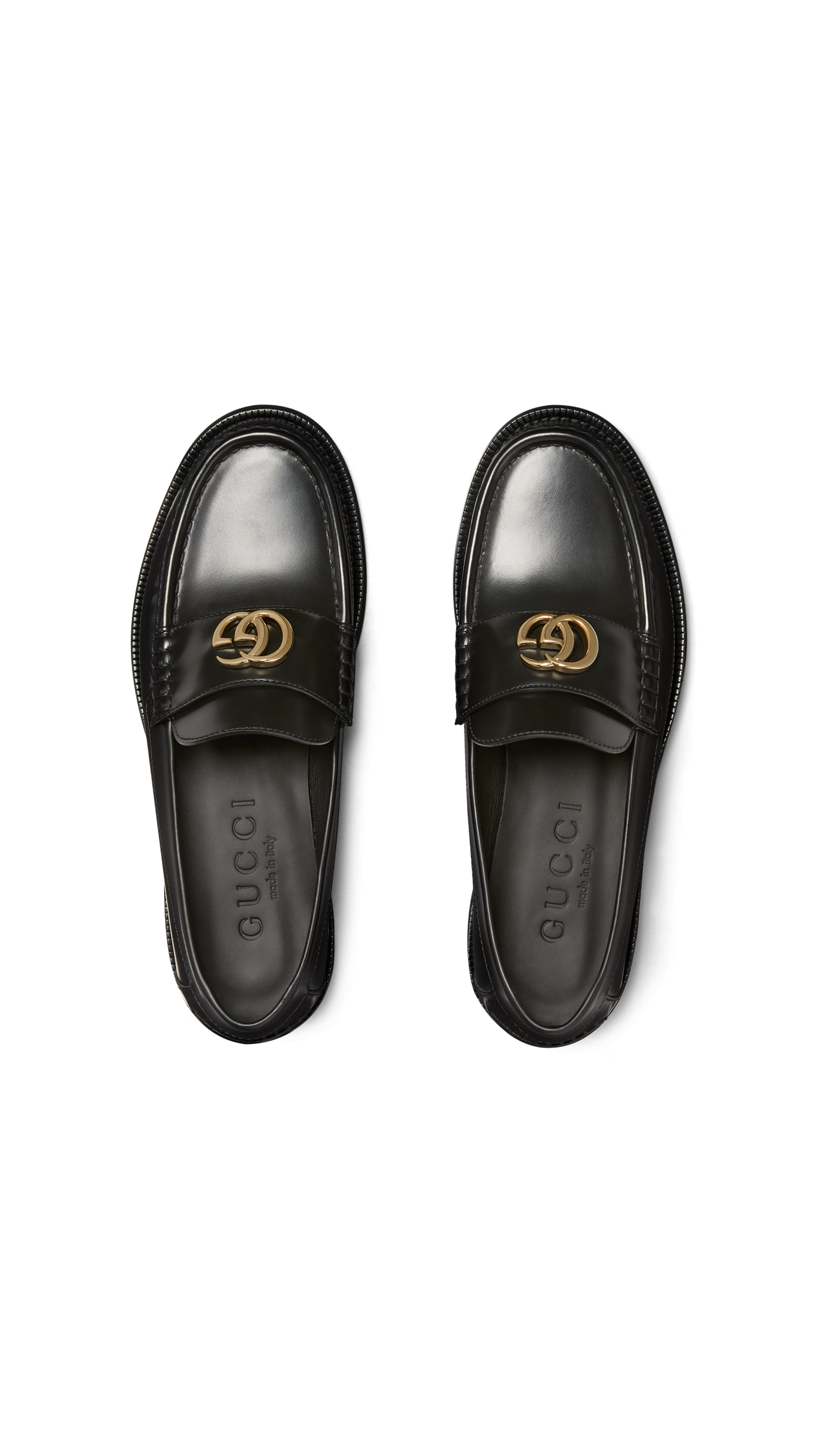 Loafer with Double G - Black