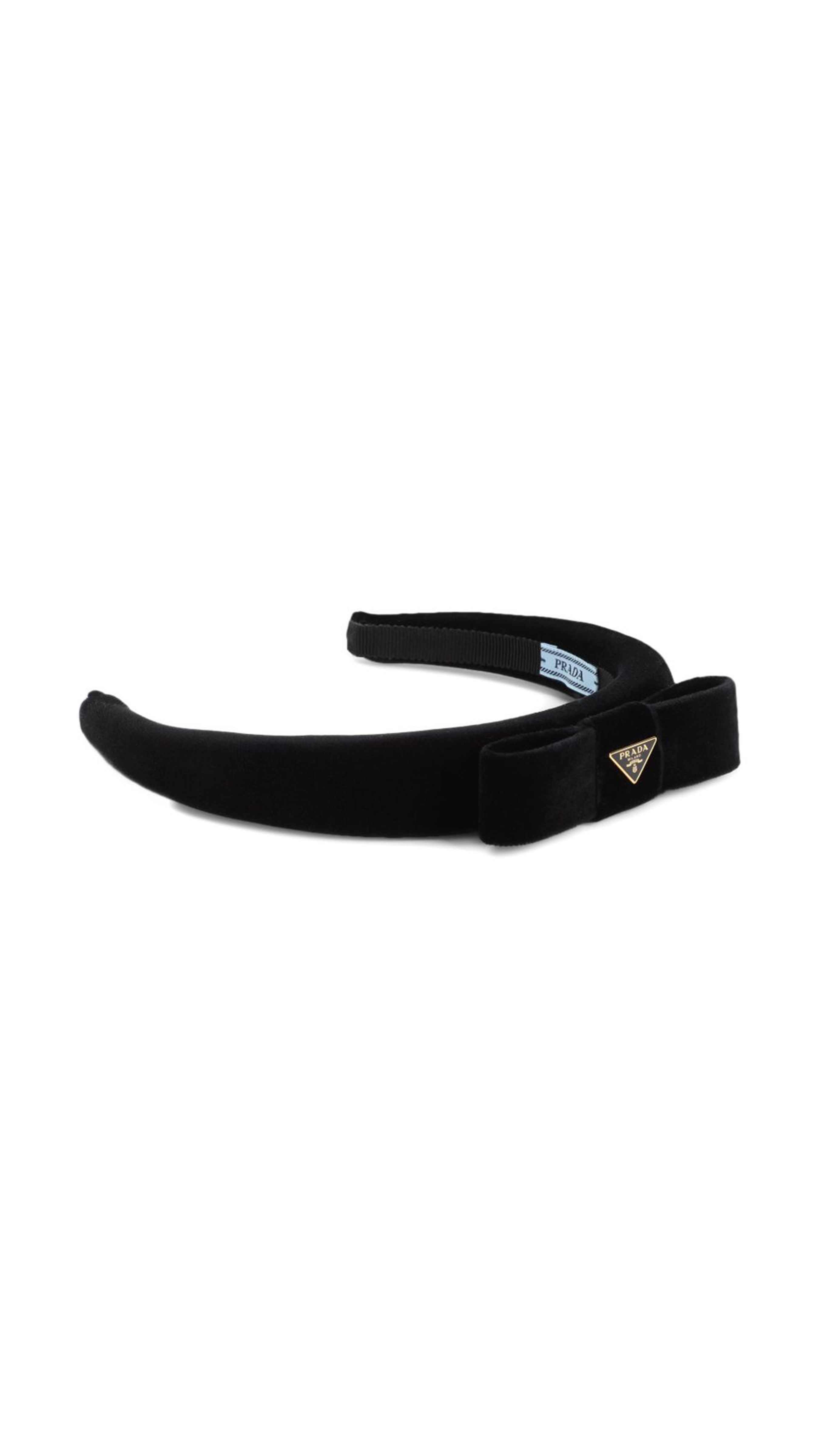 Velvet Headband with Bow - Black