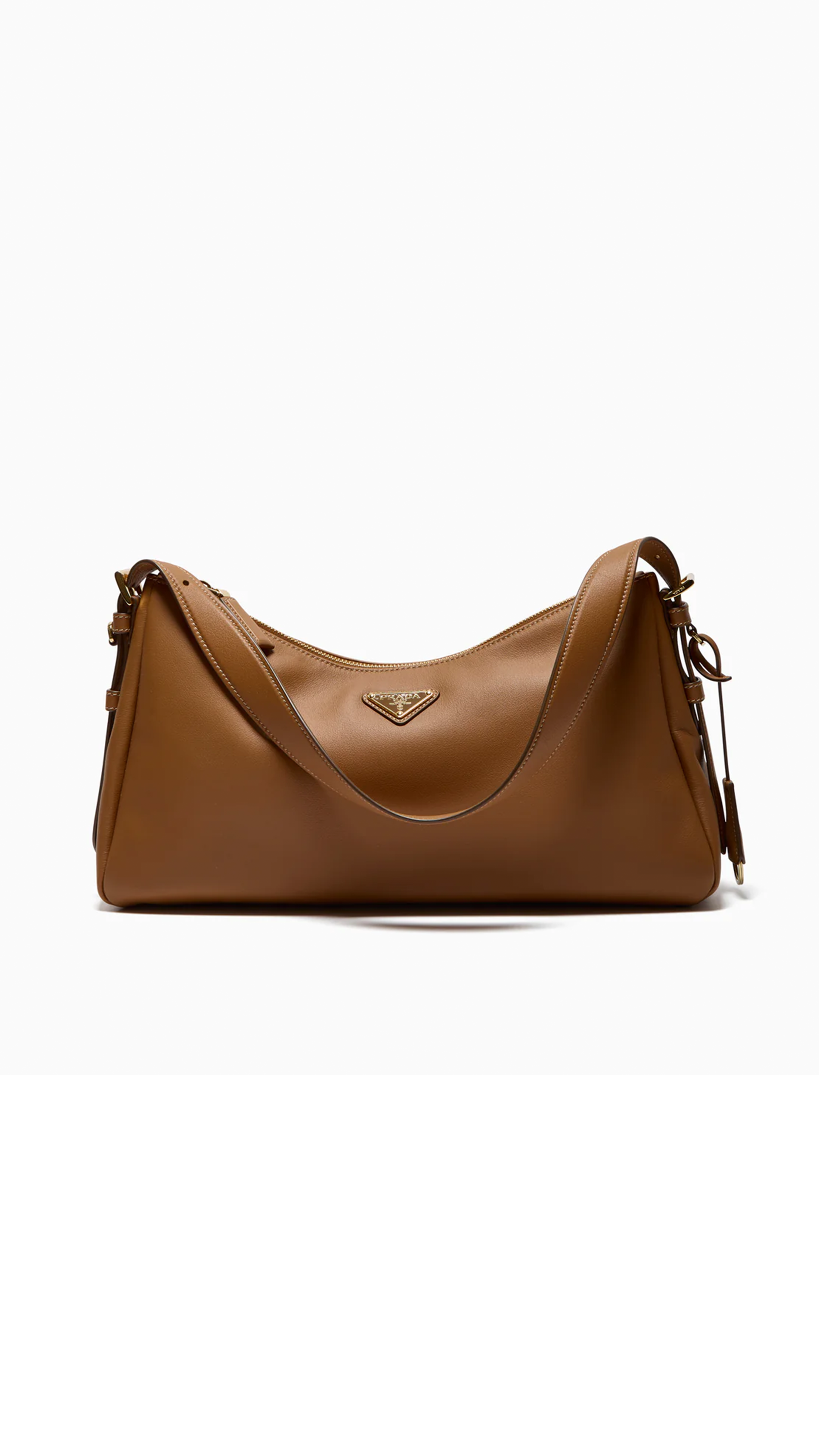 Aimée Small Leather Shoulder Bag - Caramel