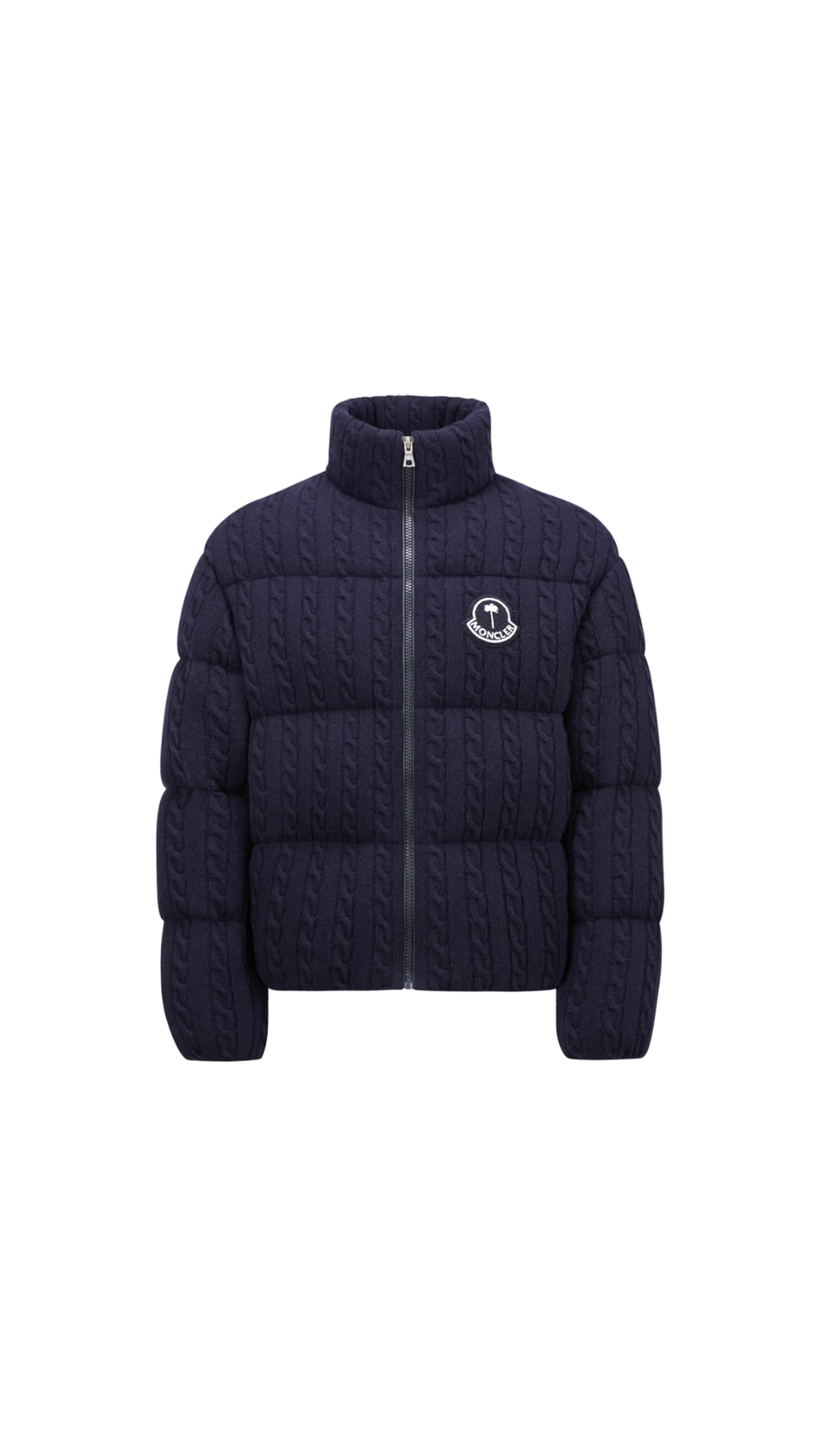 Austru Wool Short Down Jacket - Night Blue