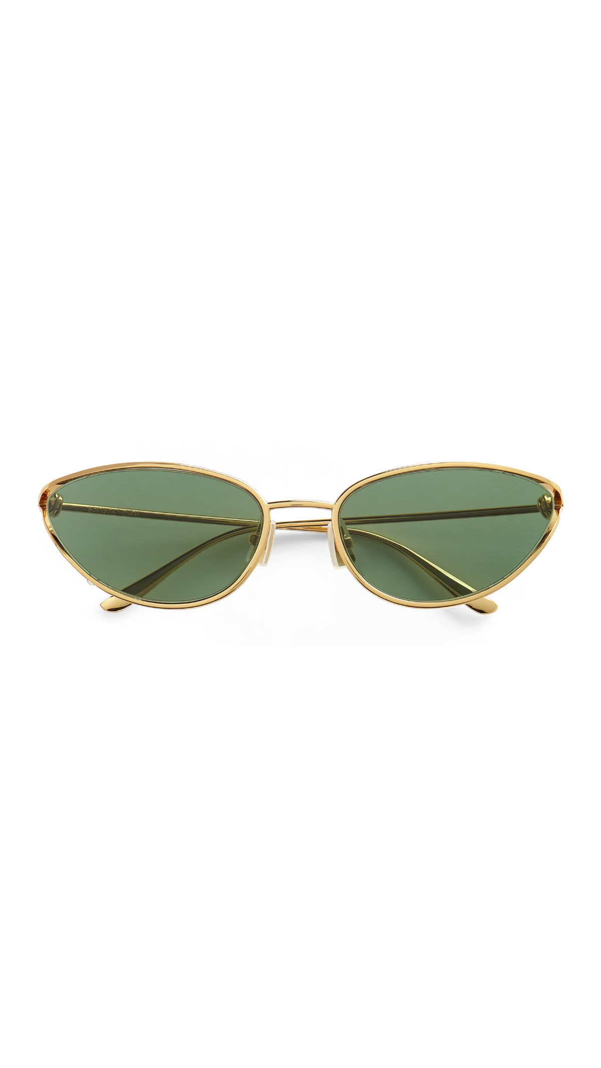 Knot Cat Eye Sunglasses - Gold/Green