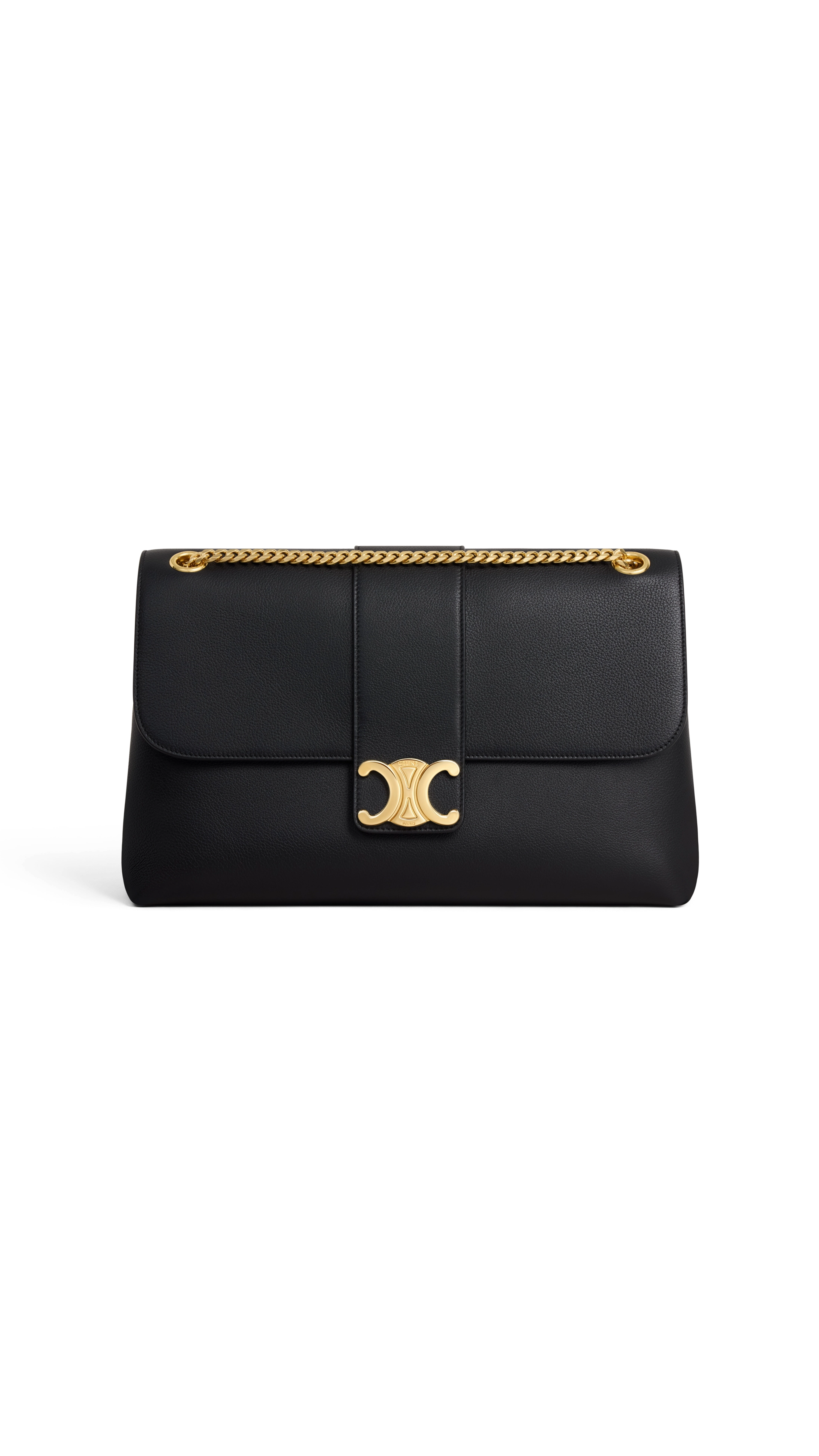 Large Victoire Bag in Supple Calfskin - Black