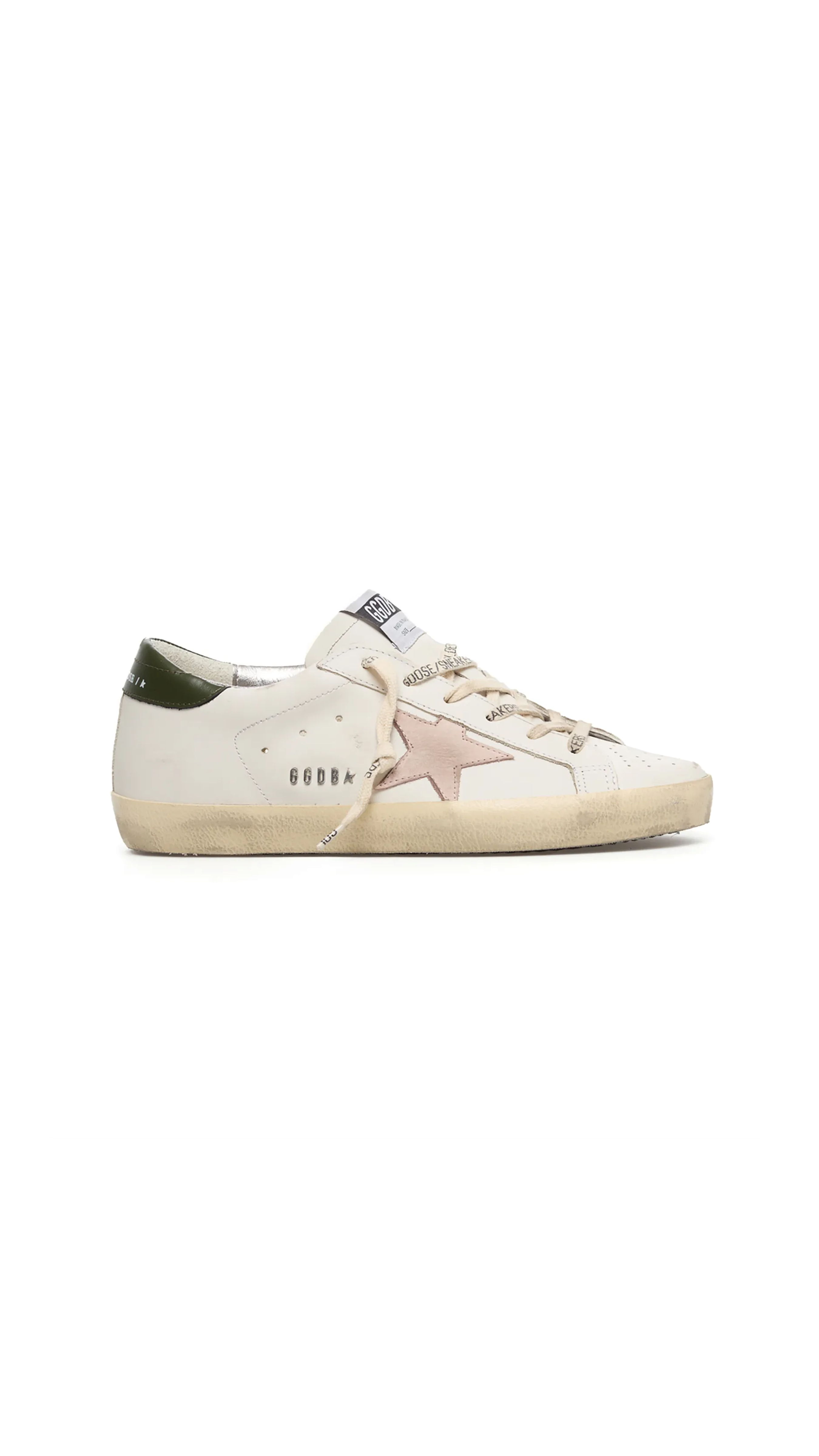 Super Star Sneakers - White/Khaki/Pink