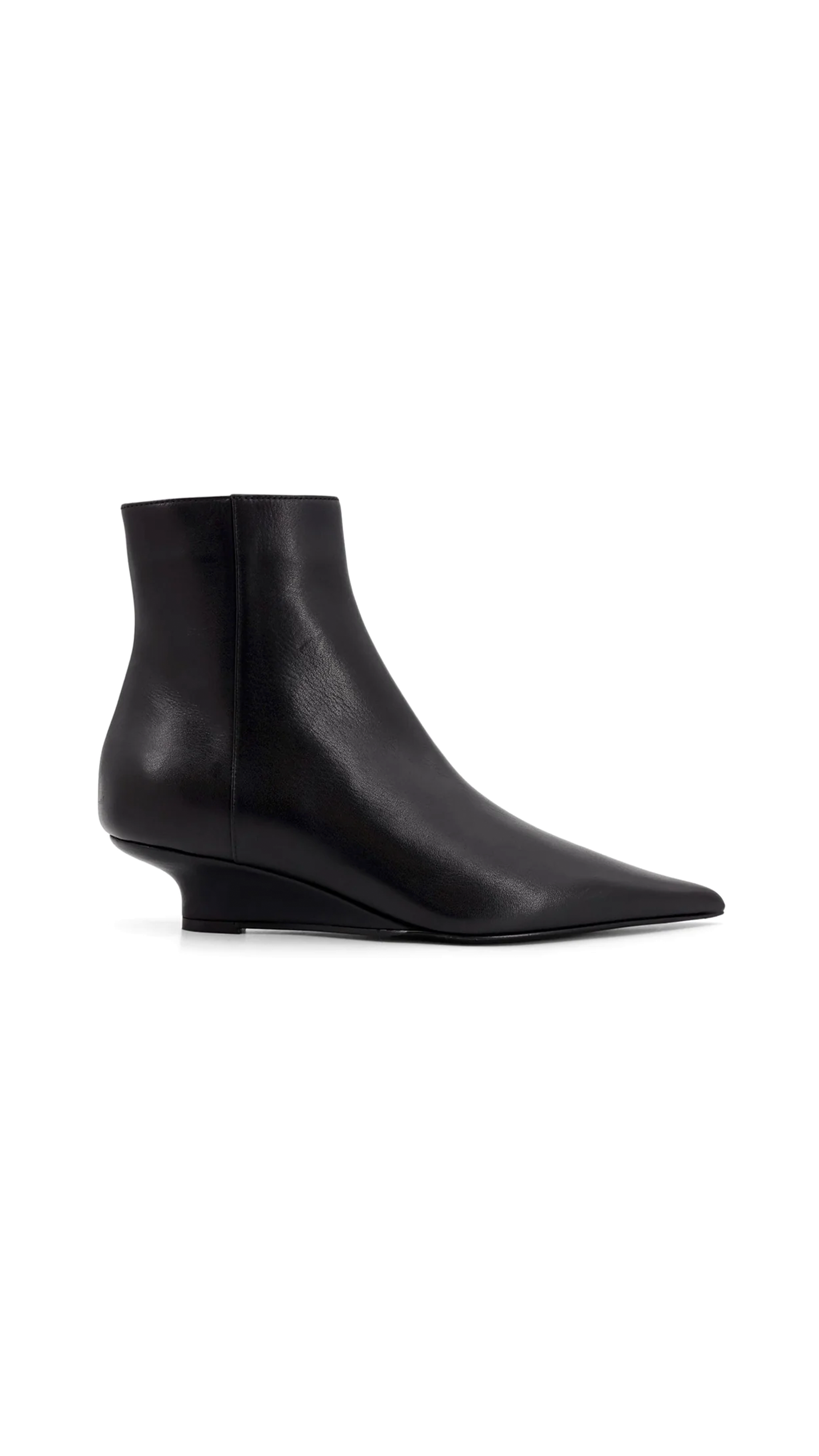 Wedge Ankle Boots - Black