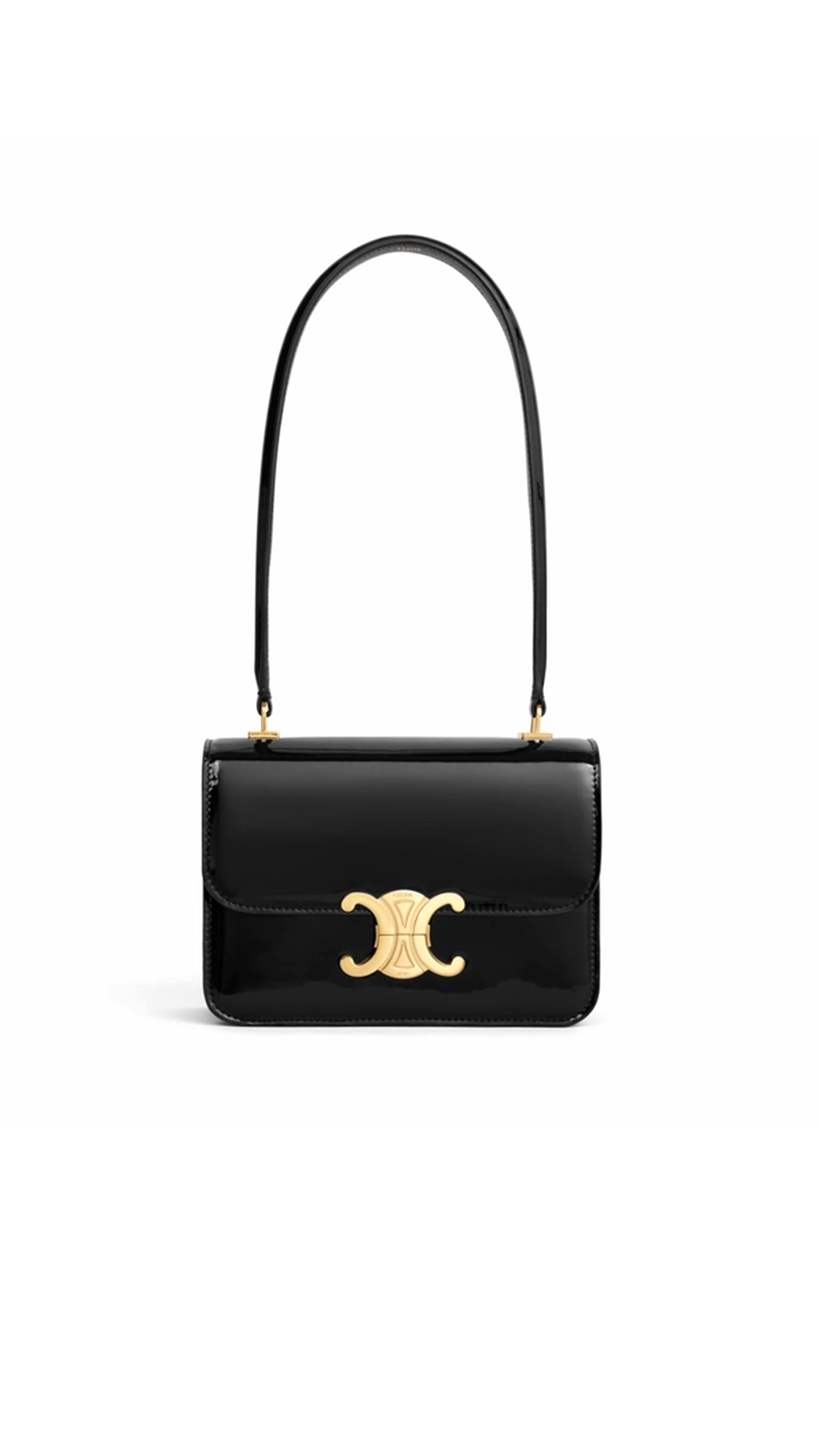 Teen Garance Bag in Patent Calfskin - Black