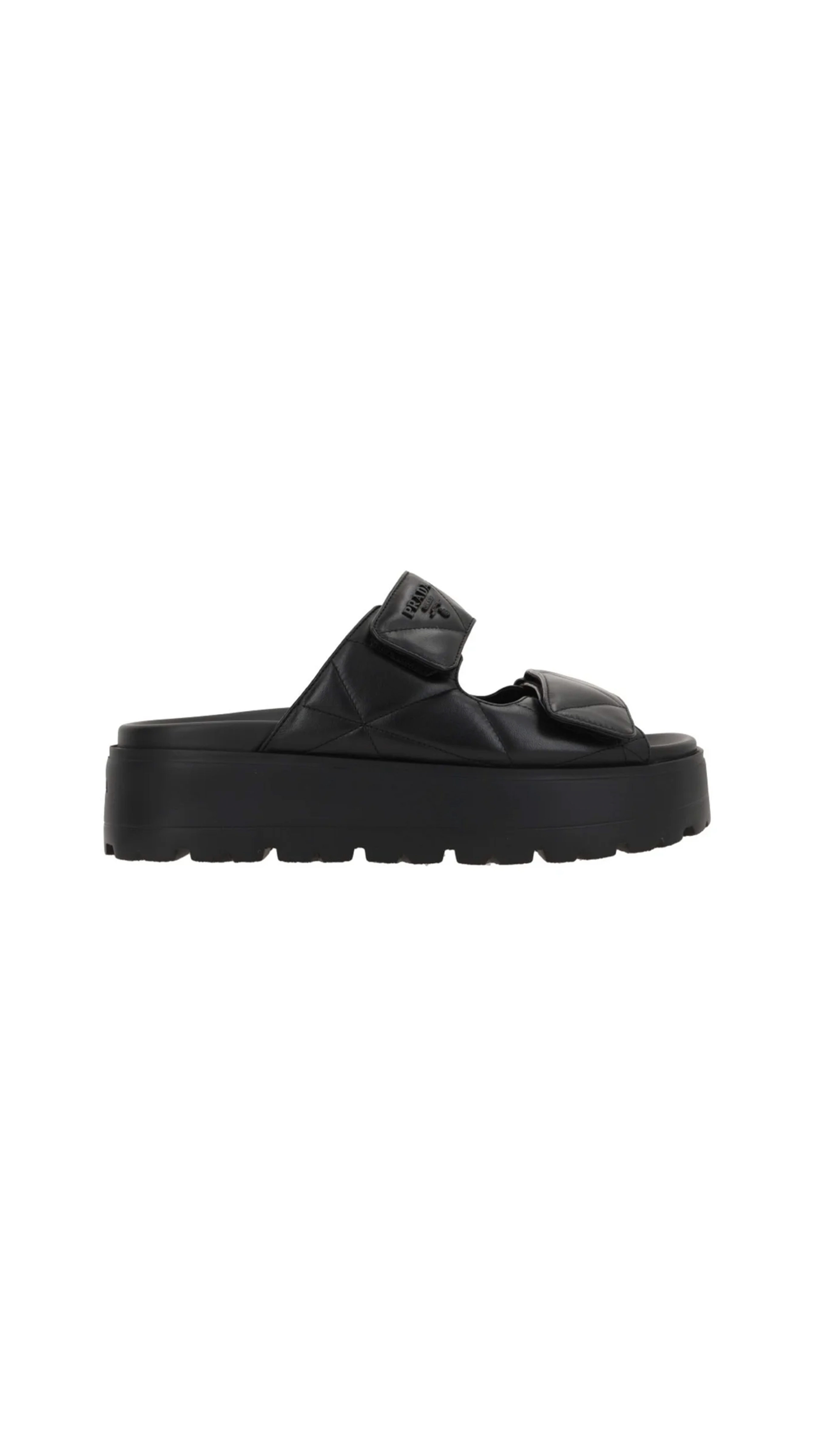 Flatform Slide Sandal - Black