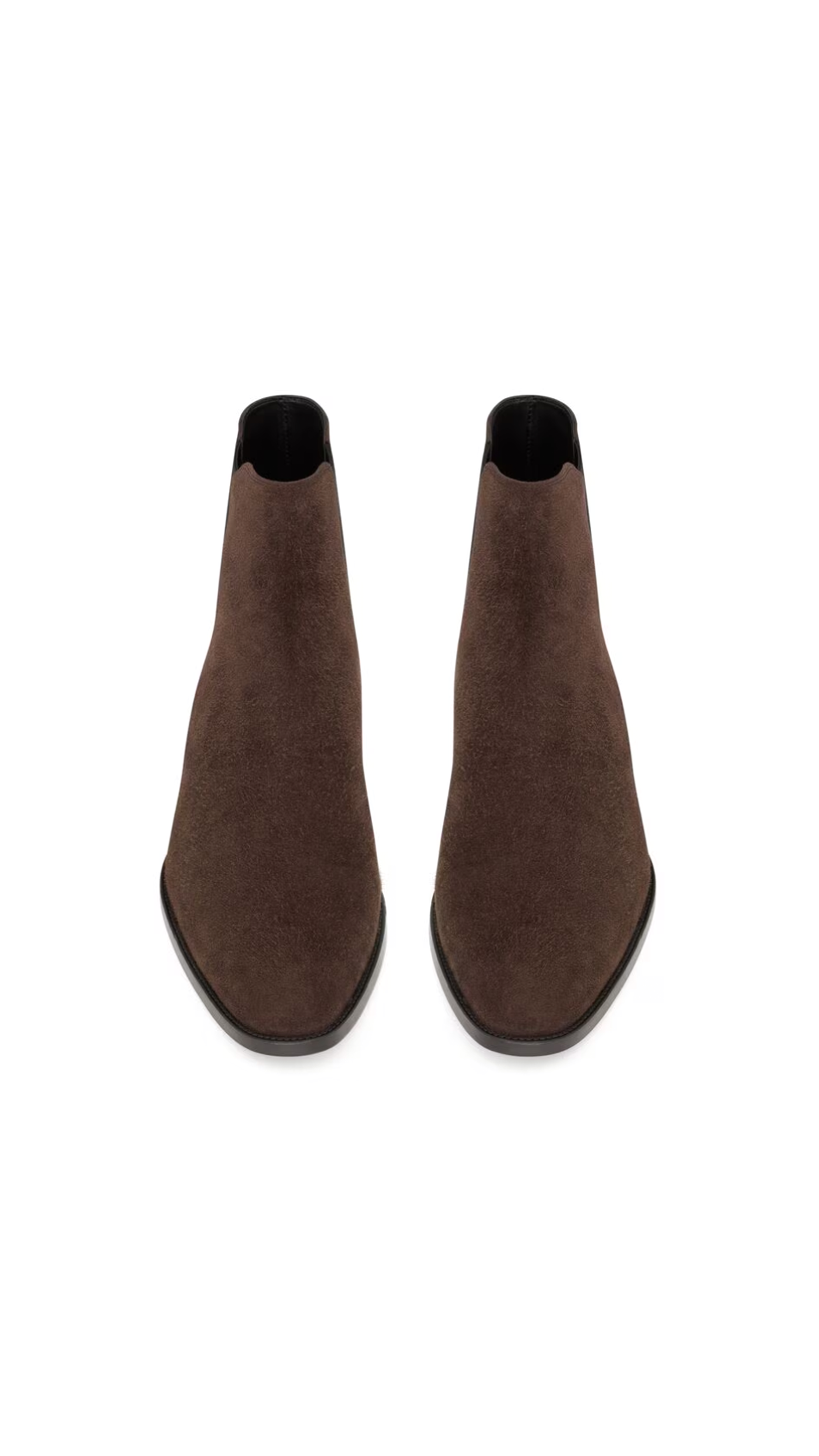 Wyatt Chelsea Boots in Suede - Dark Chocolate