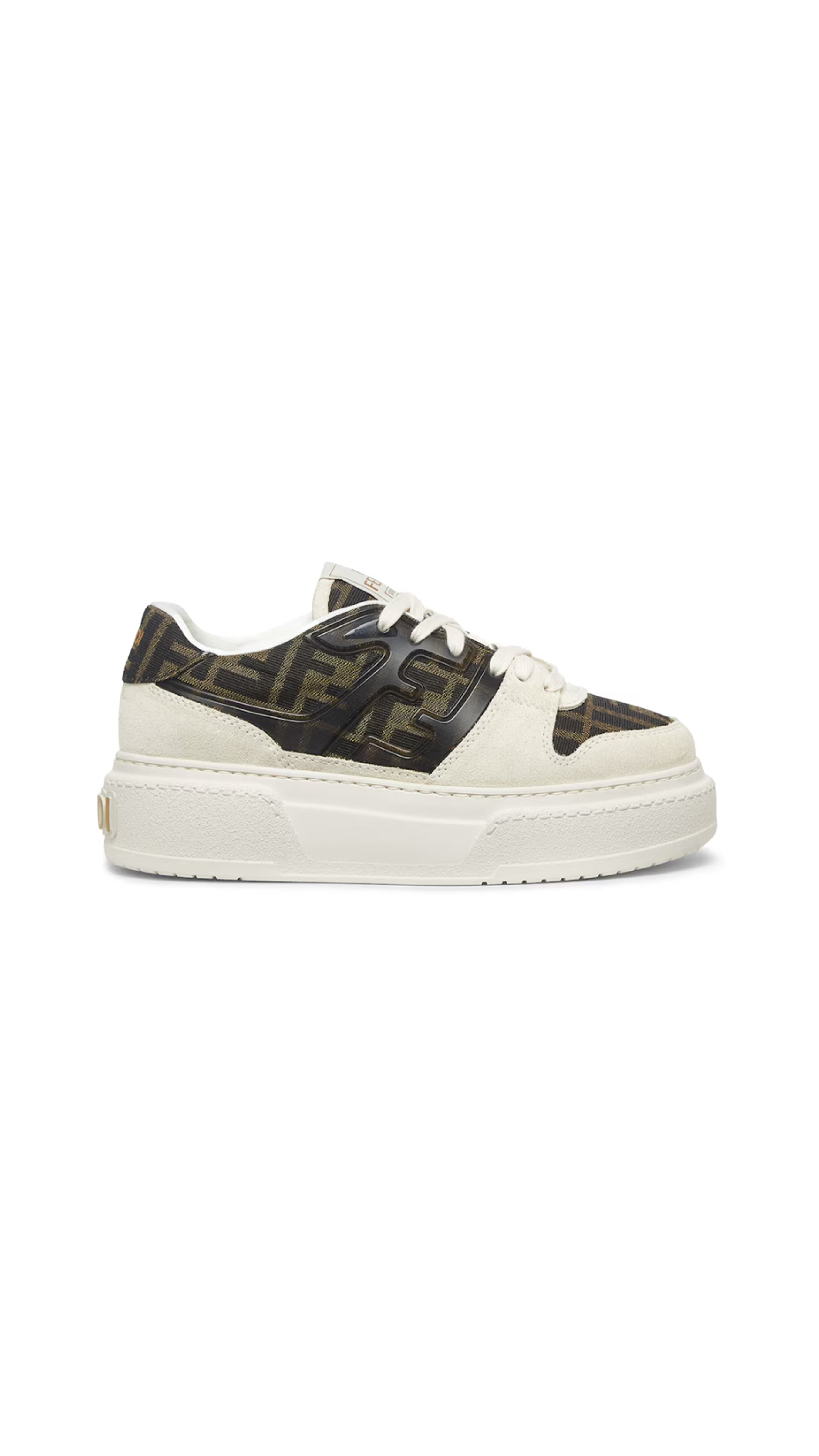 Fendi Match Platform Sneakers - Brown/White