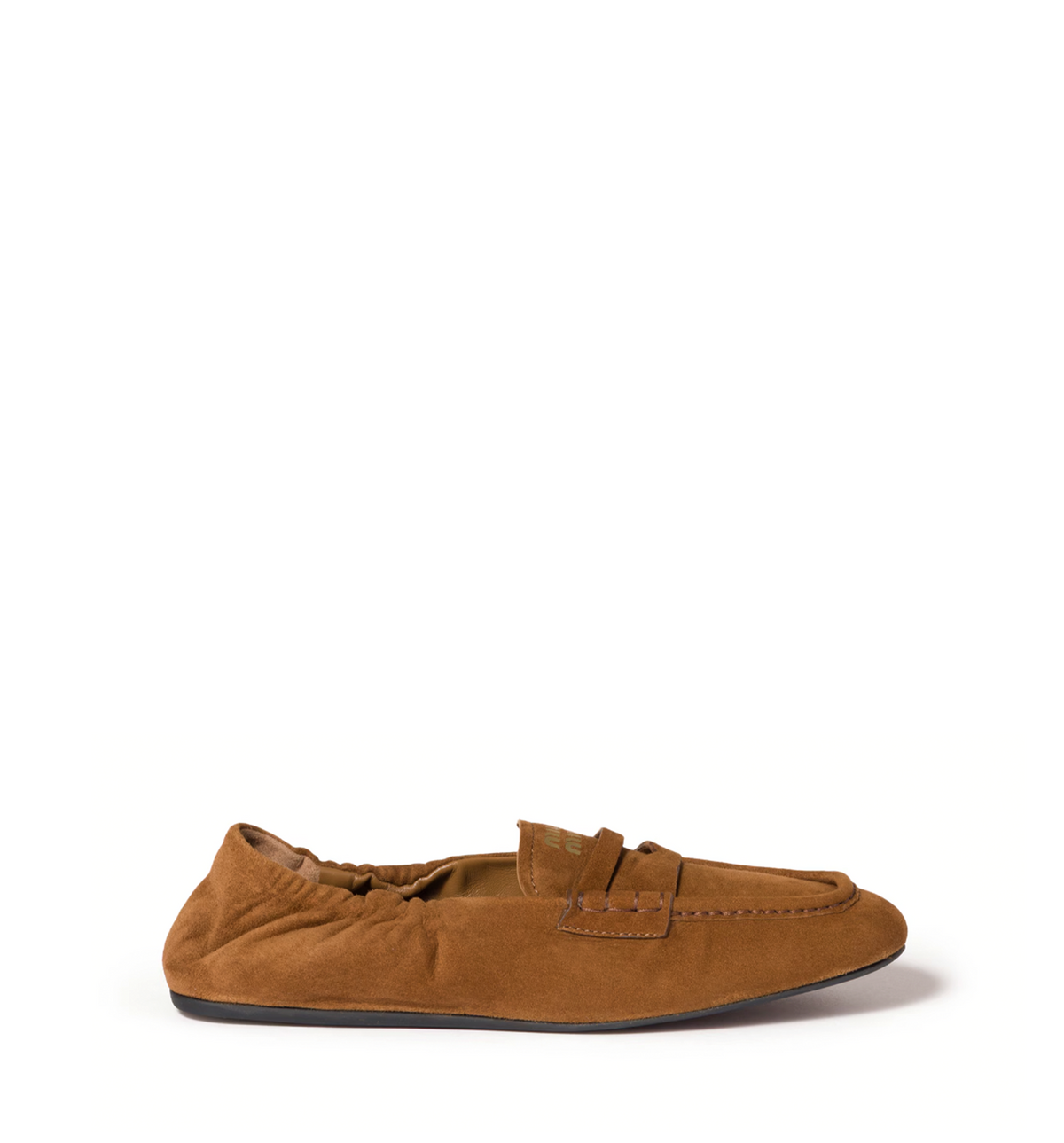 Ruches suede loafers