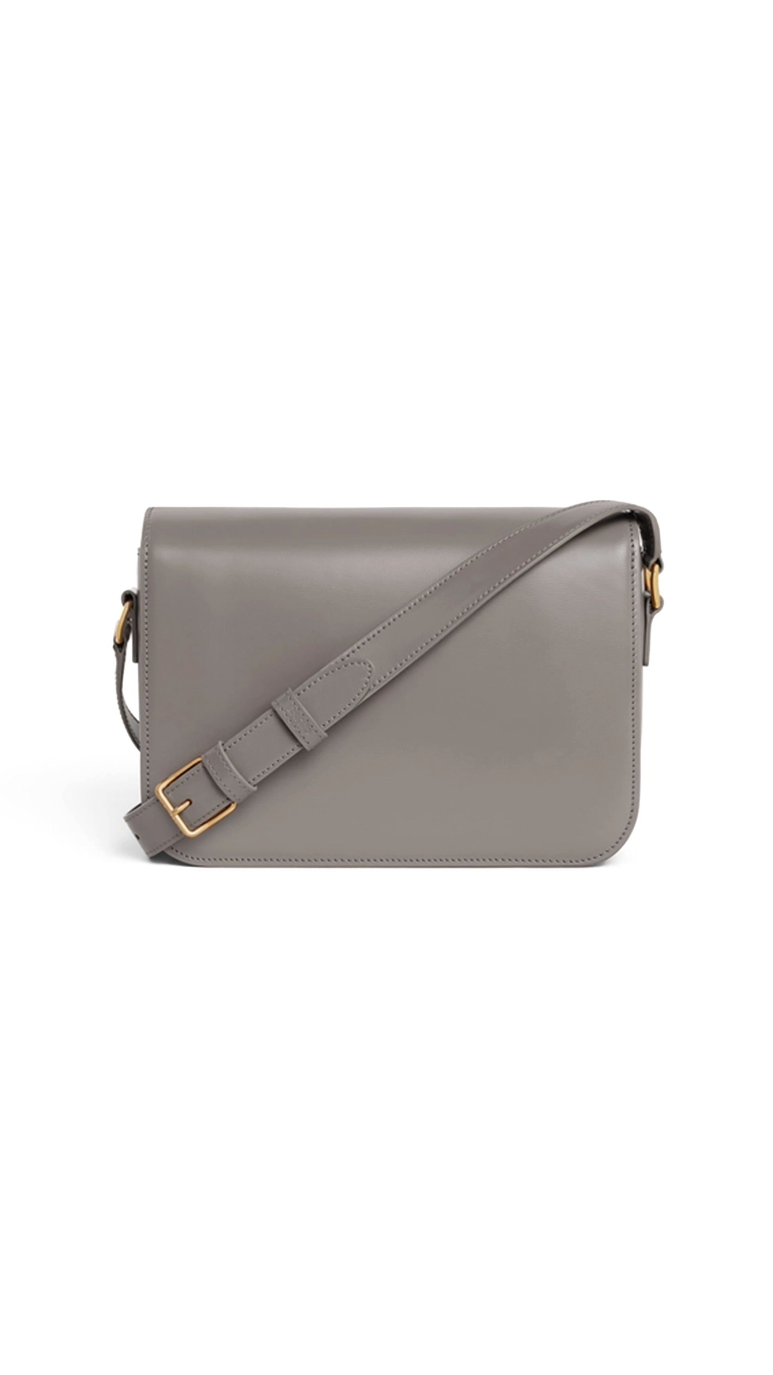 Classique Triomphe Bag in Shiny Calfskin - Pebble