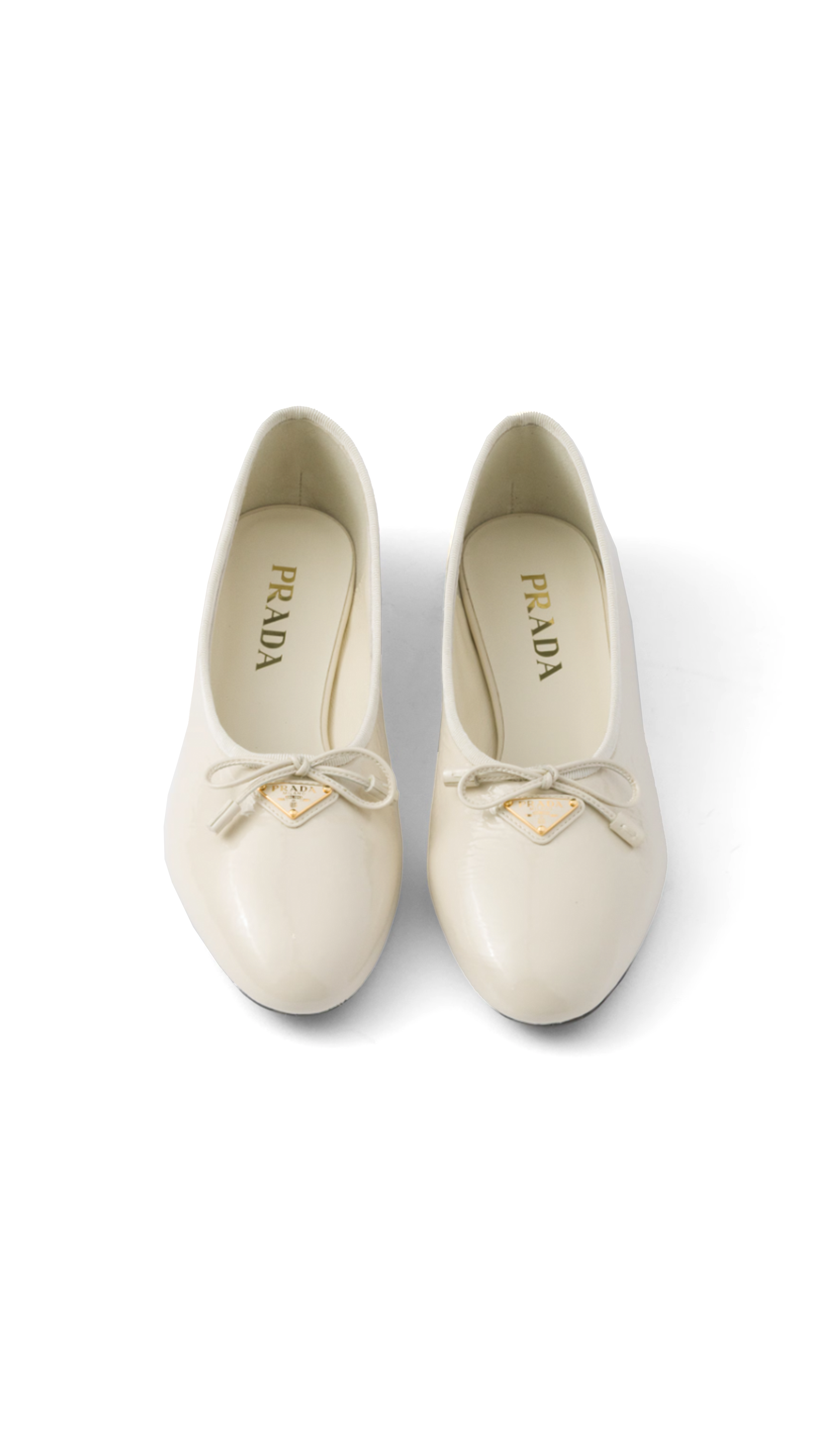 Patent Leather Ballerinas - White