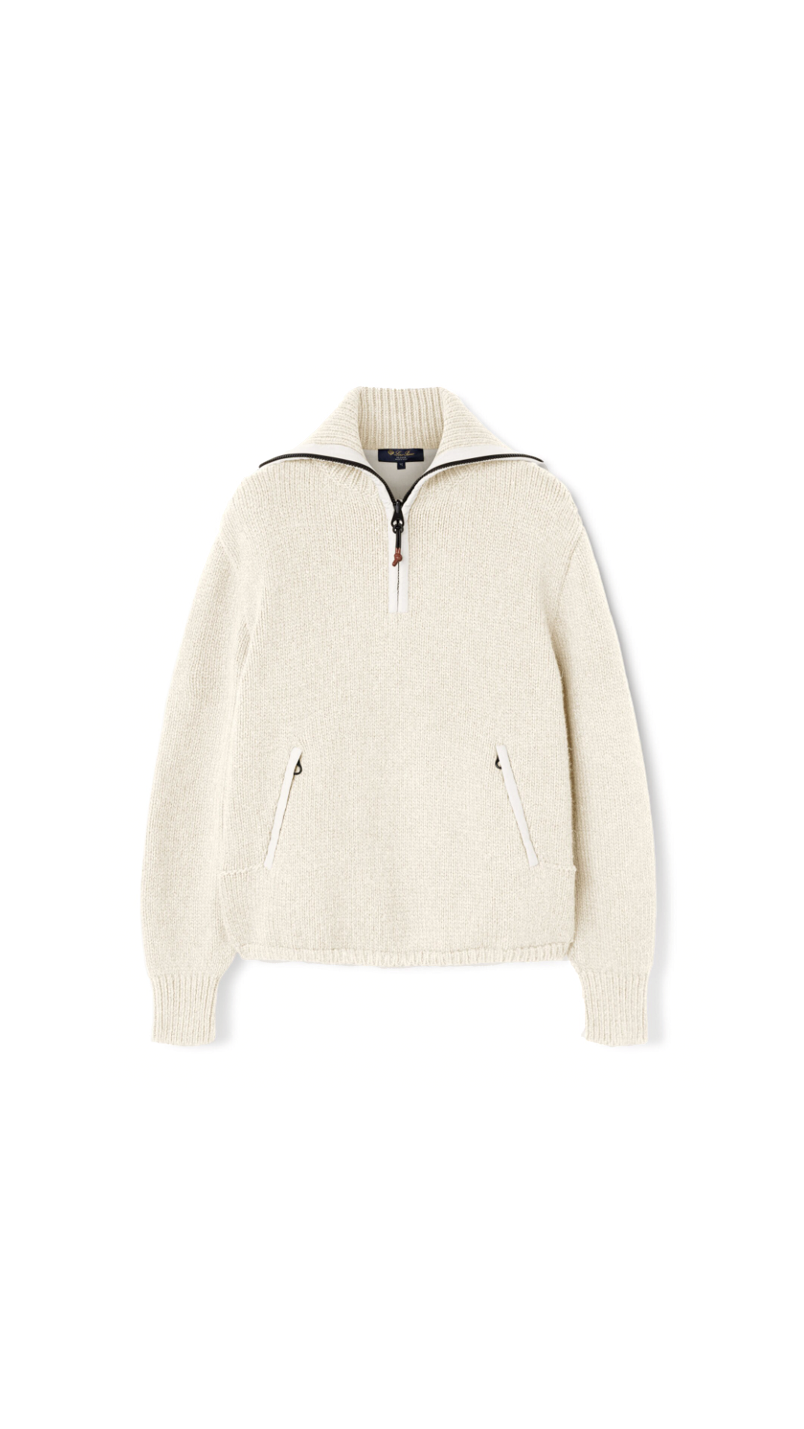 Alpe Di Mera Half-Neck Jumper - White Snow