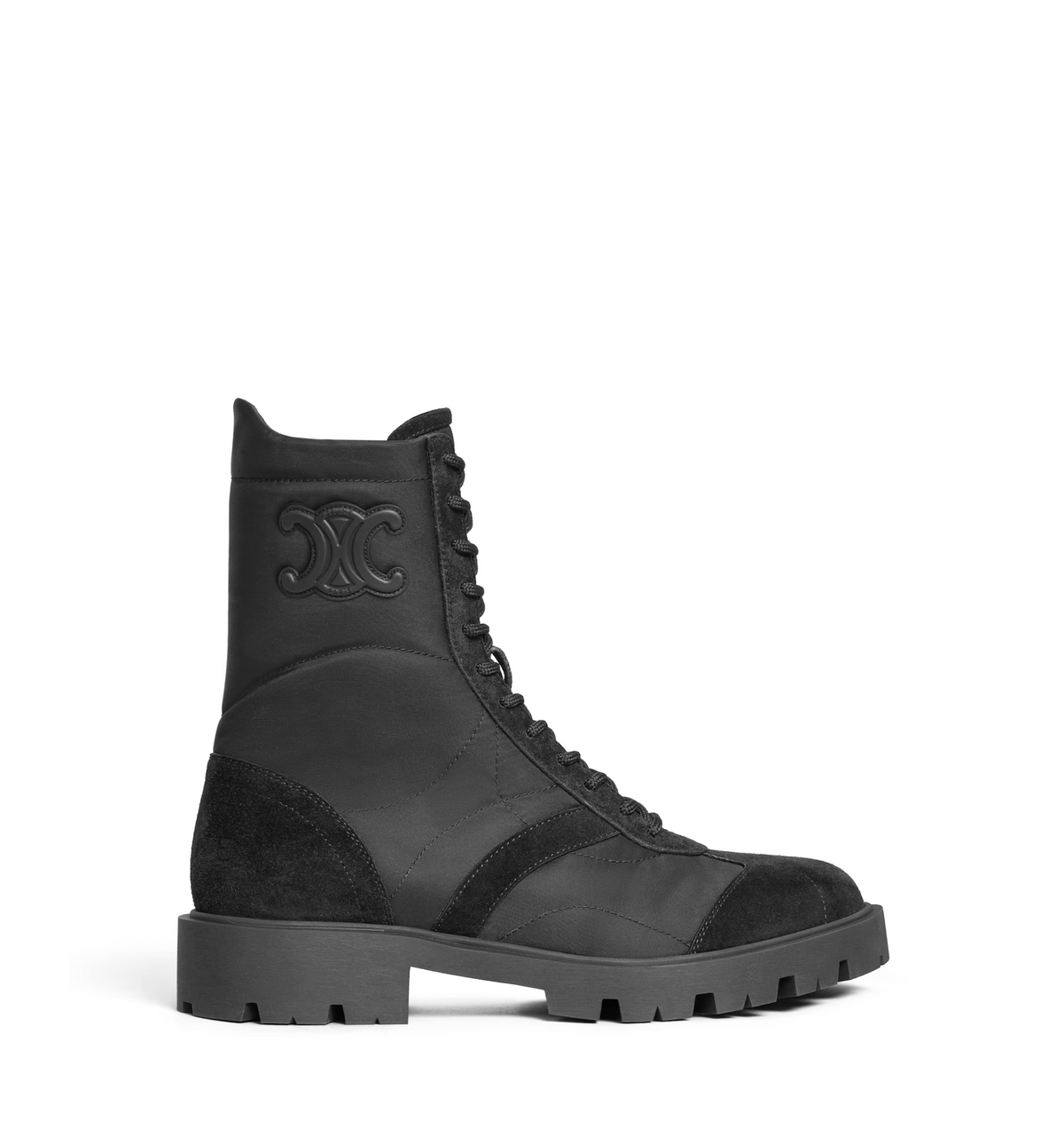 Margaret Boot in Nylon and Suede Calfskin