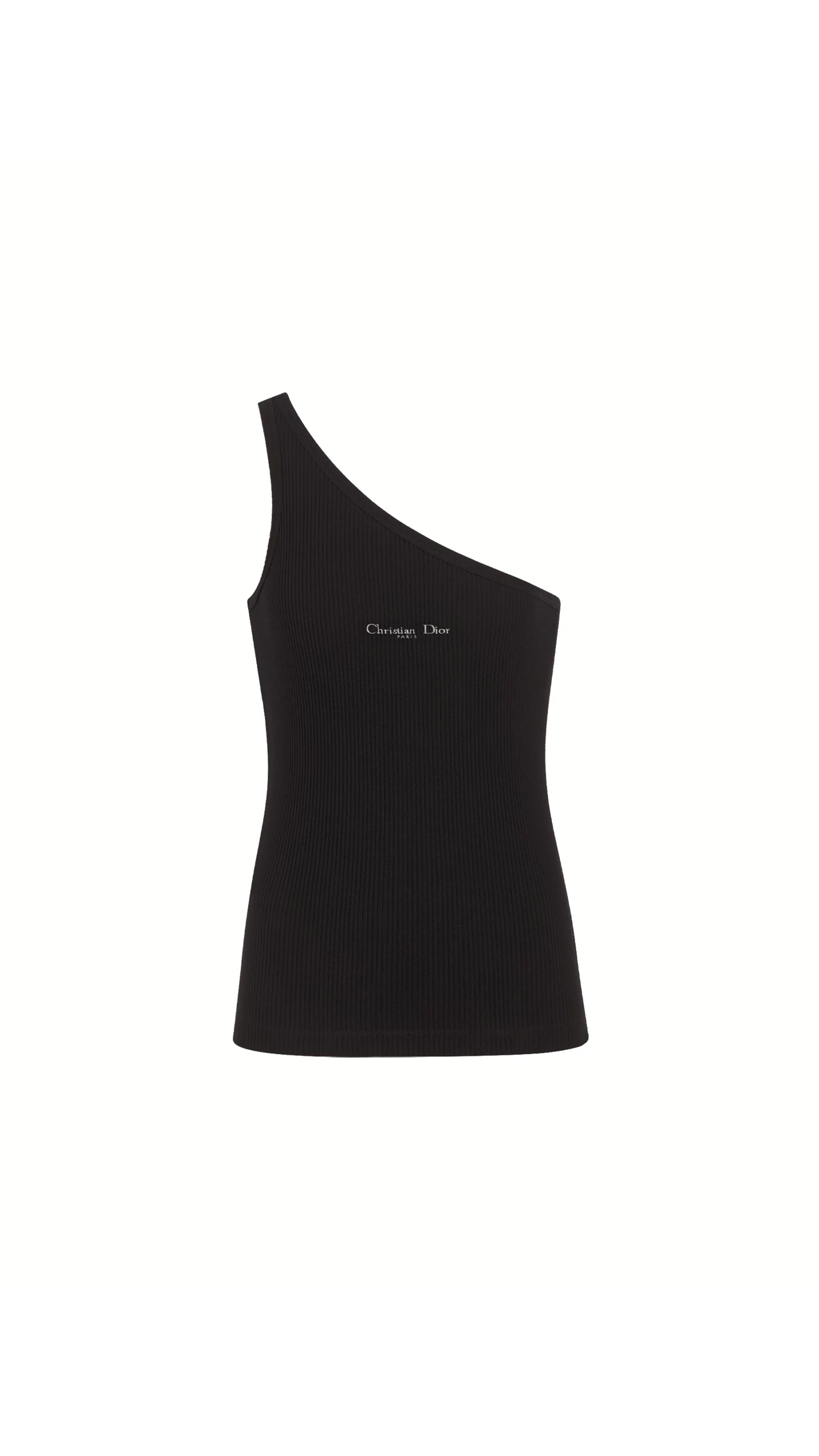 Asymmetric Tank Top - Black