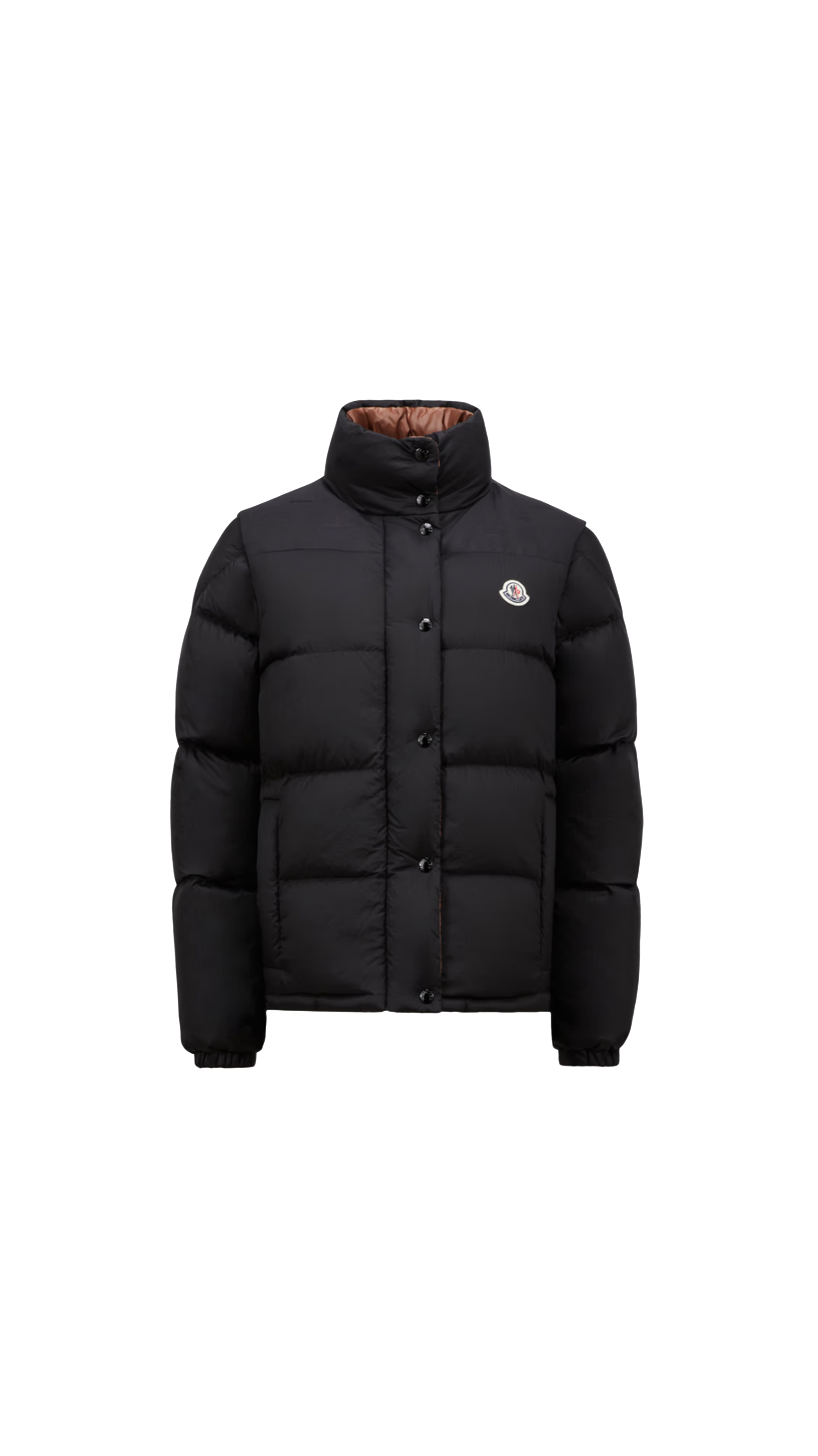 Verone Reversible Short Down Jacket - Black/Brown