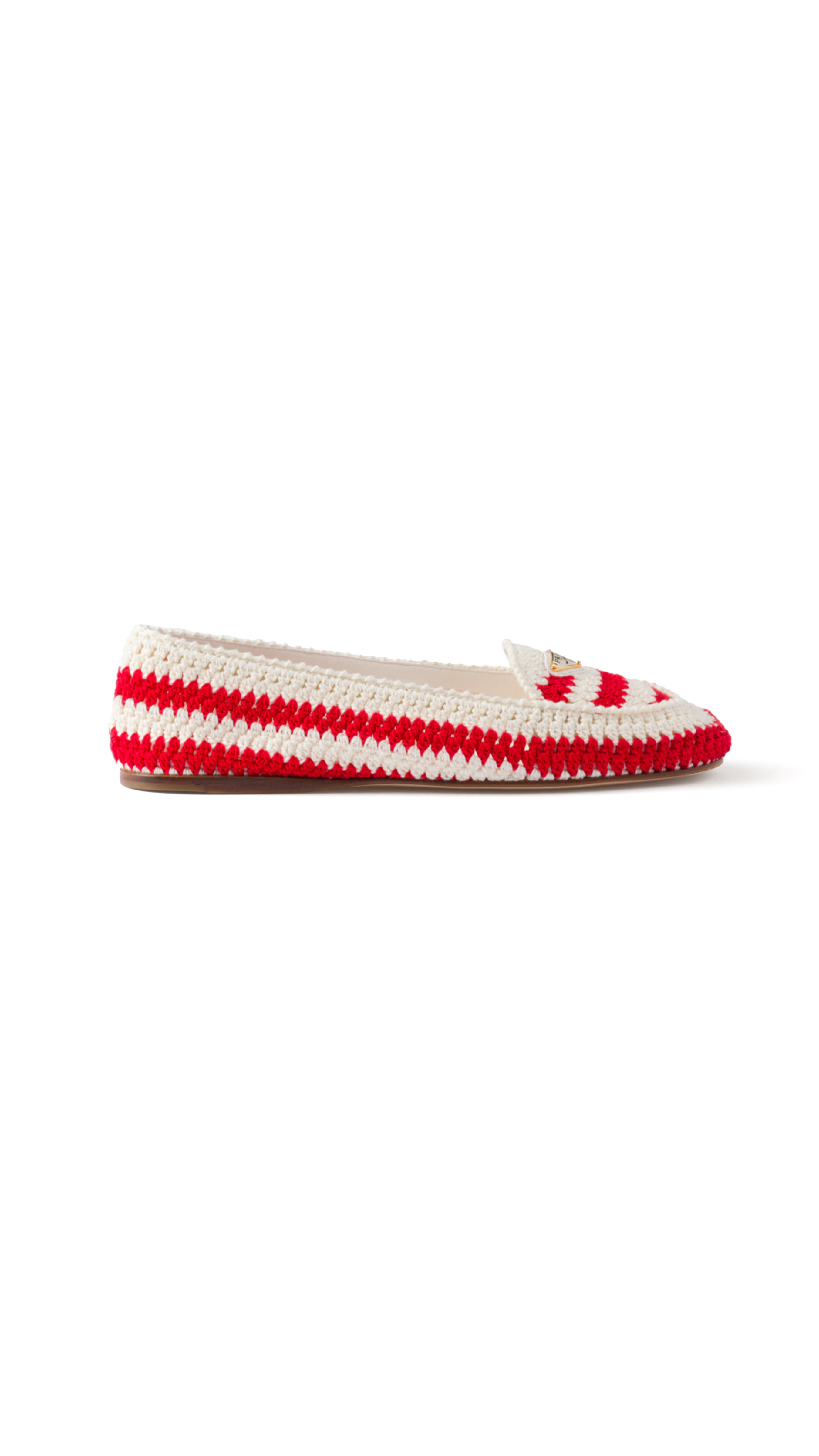 Crochet Loafers - Red/White