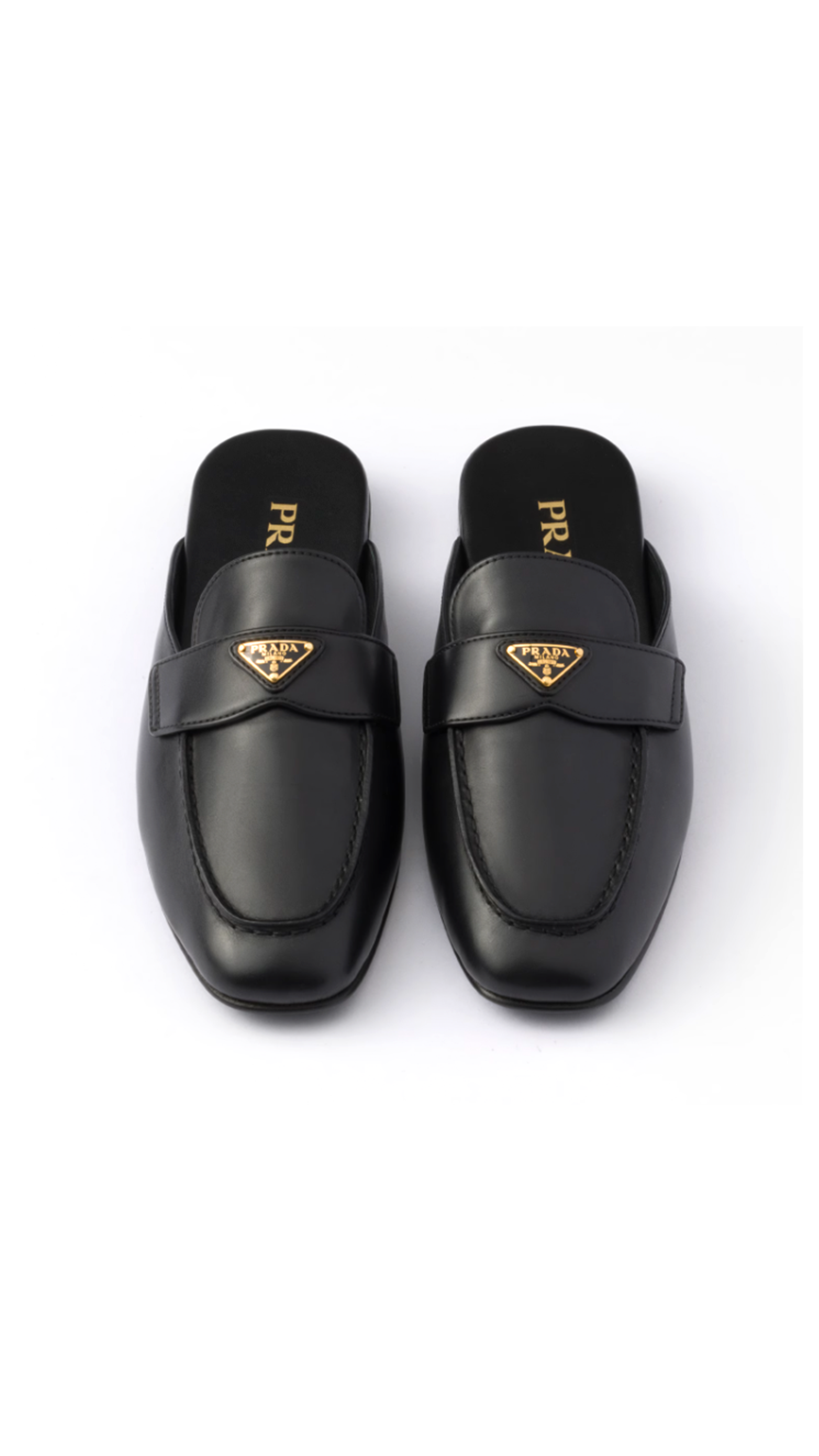 Leather Mules - Black