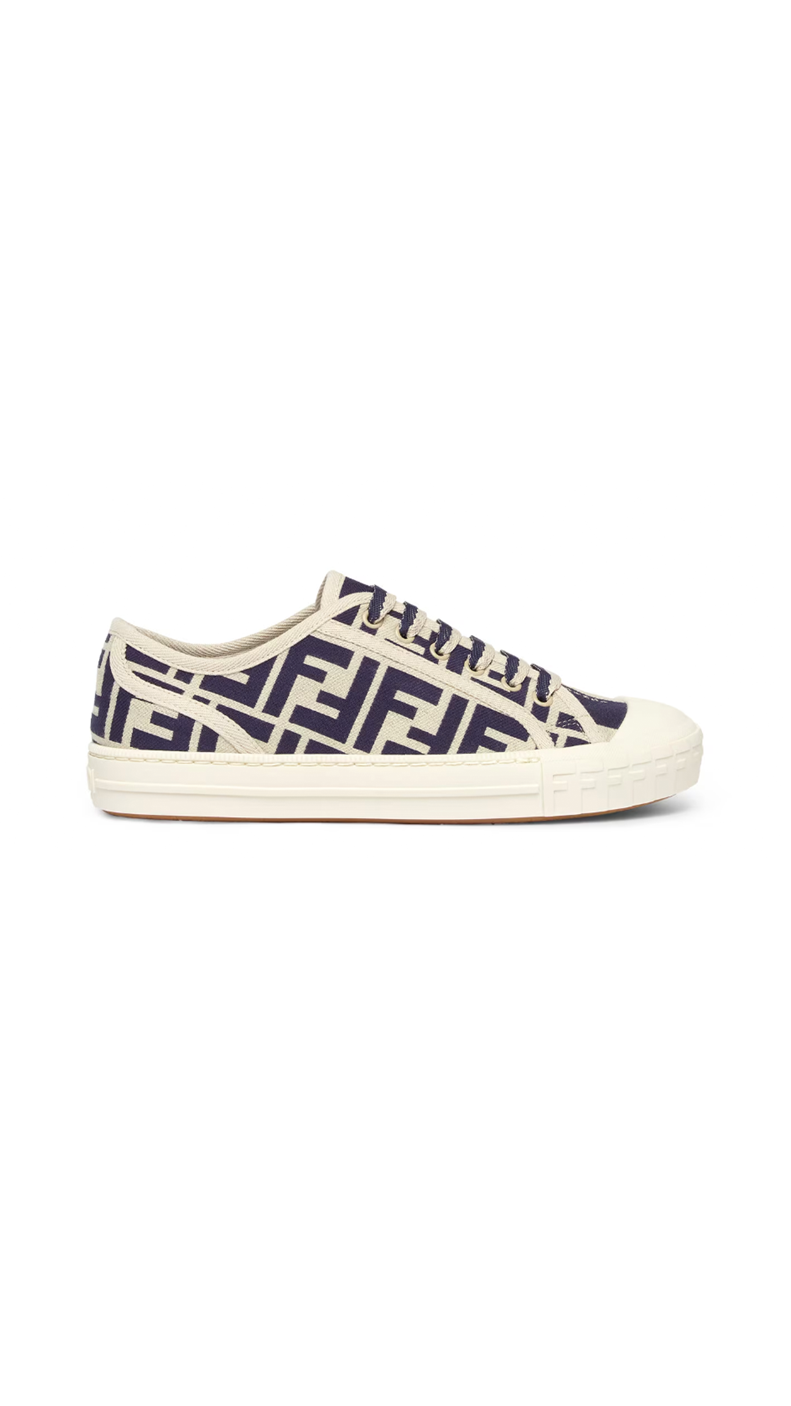 FF Canvas Domino Sneakers - White/Navy