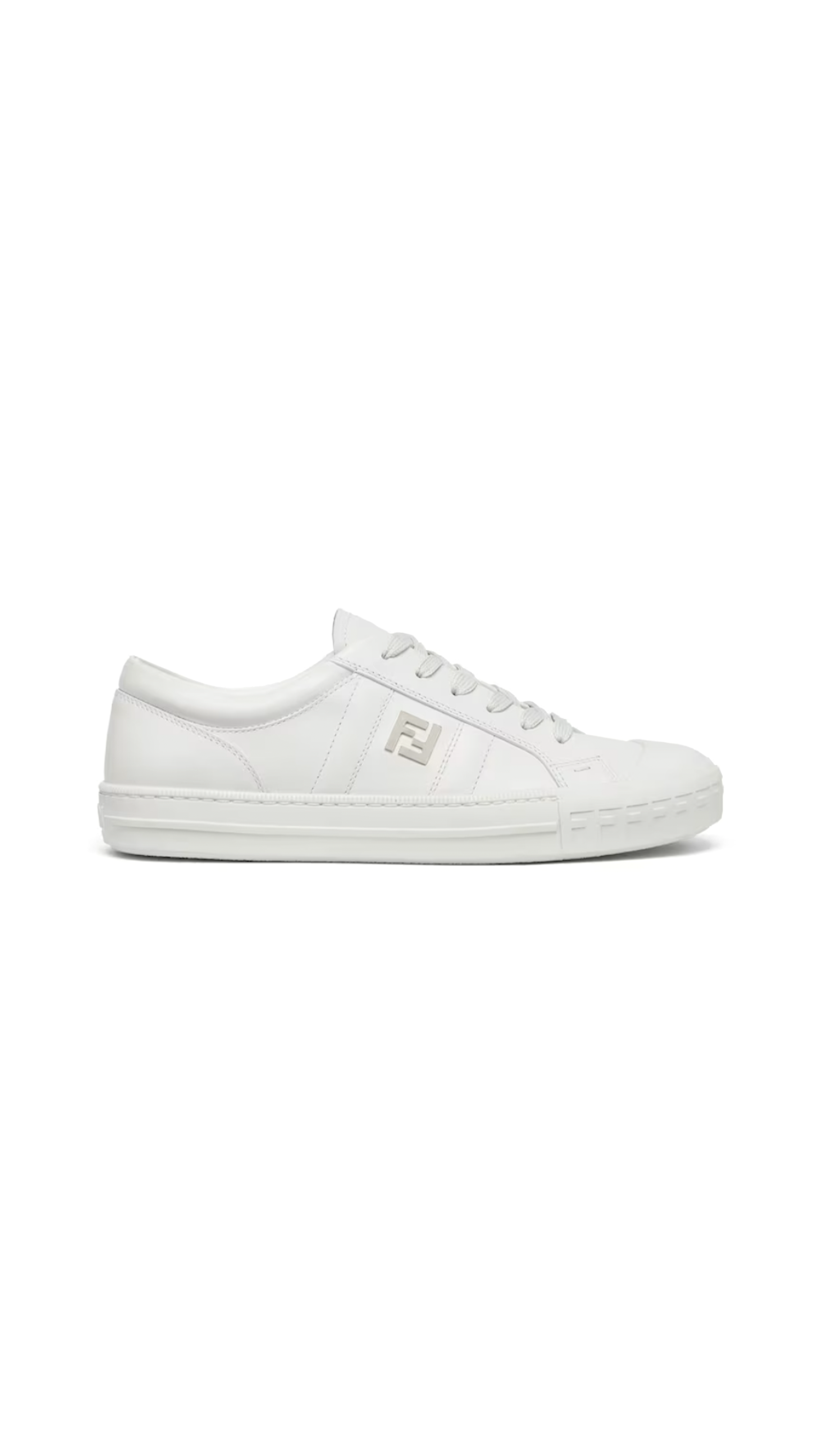 Domino Leather Sneakers - White