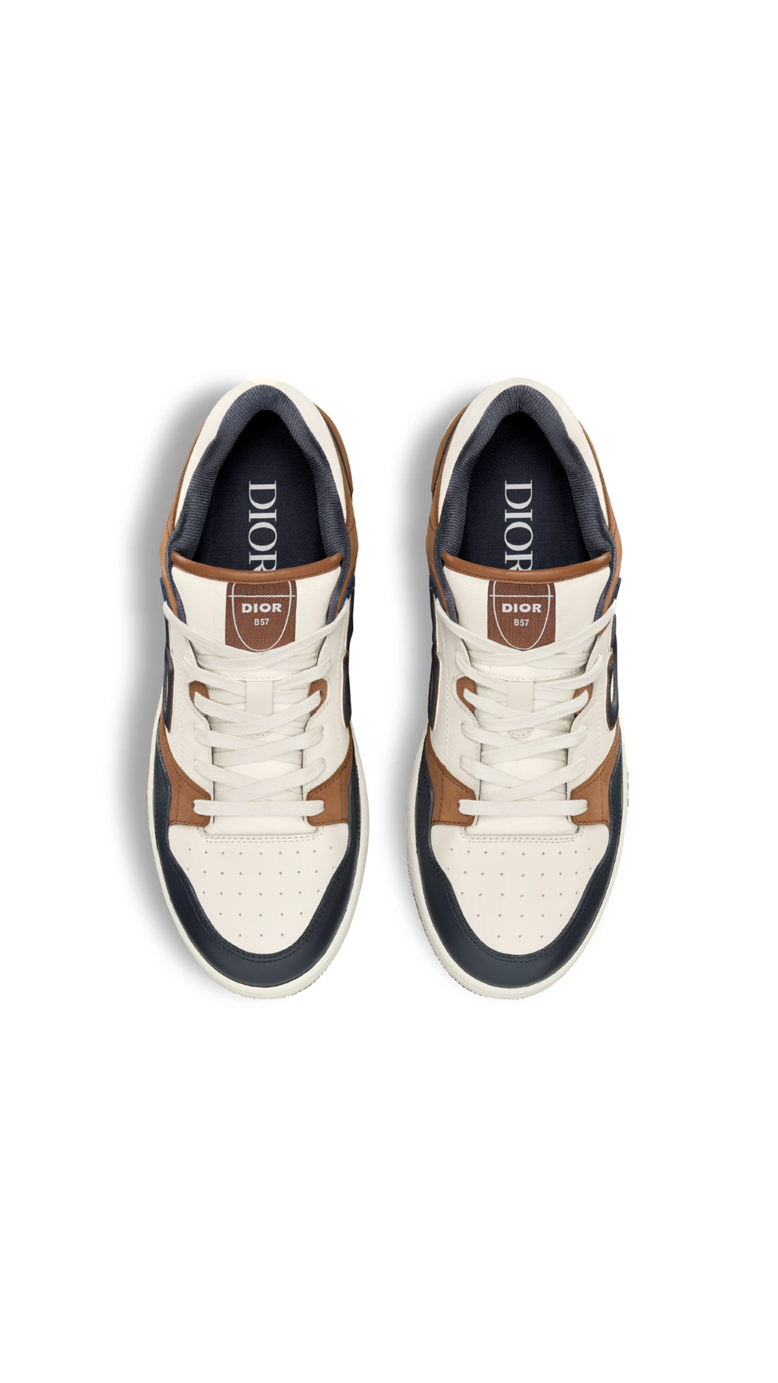 B57 Low-Top Sneaker - Cream/Brown/Navy