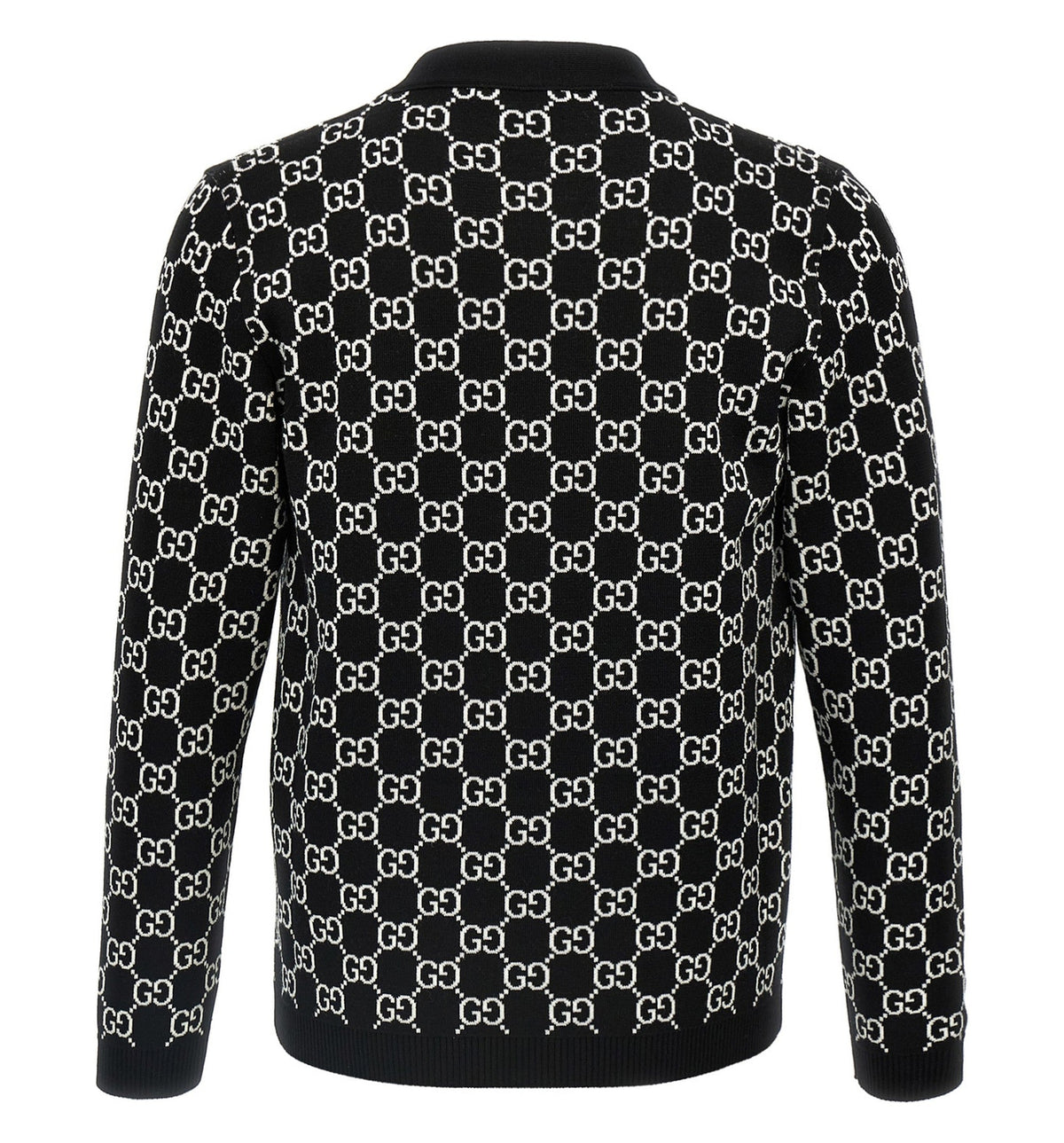 Reversible GG Wool Jacquard Cardigan