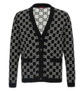 Reversible GG Wool Jacquard Cardigan