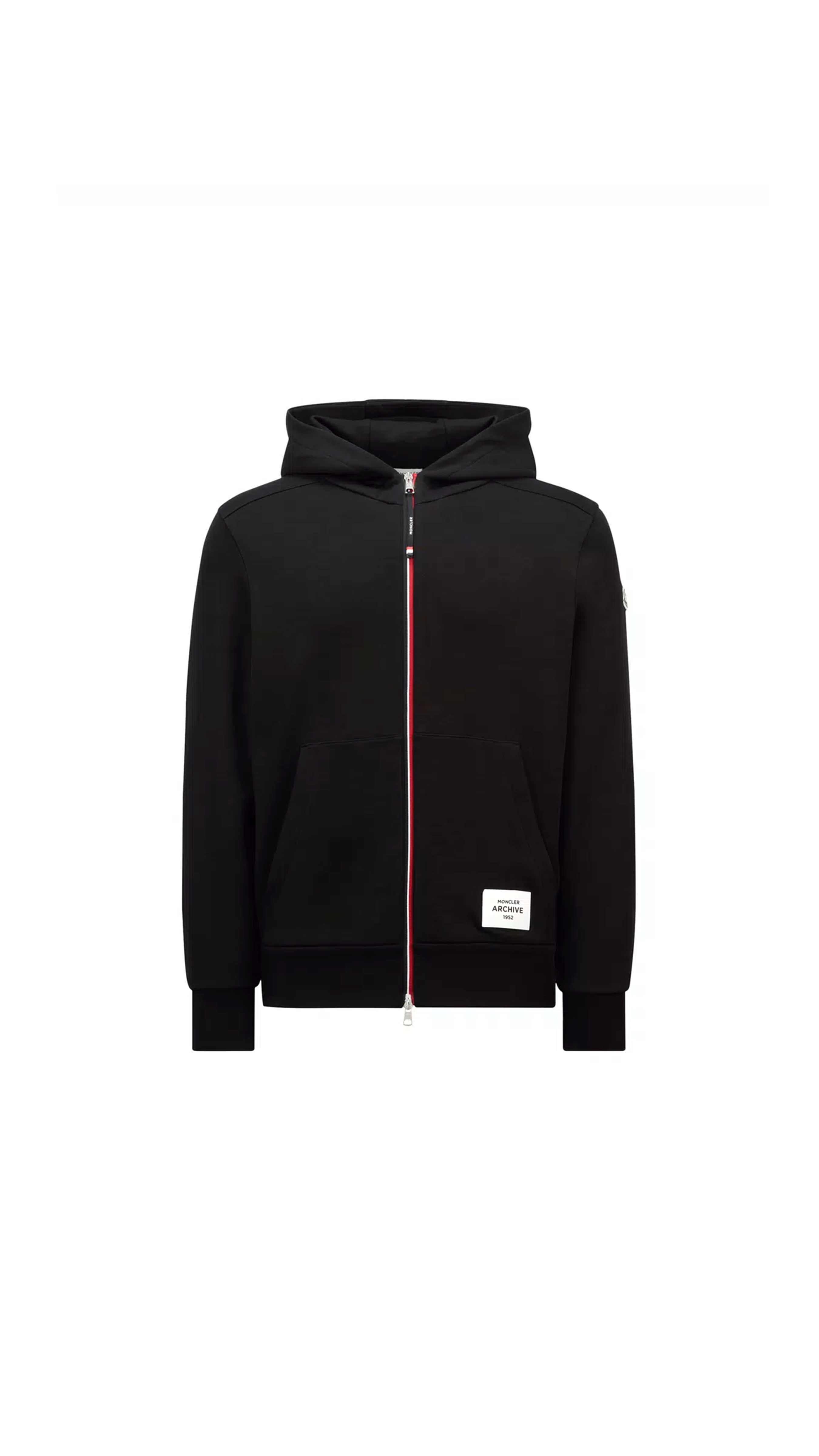 Zip-Up Hoodie - Black