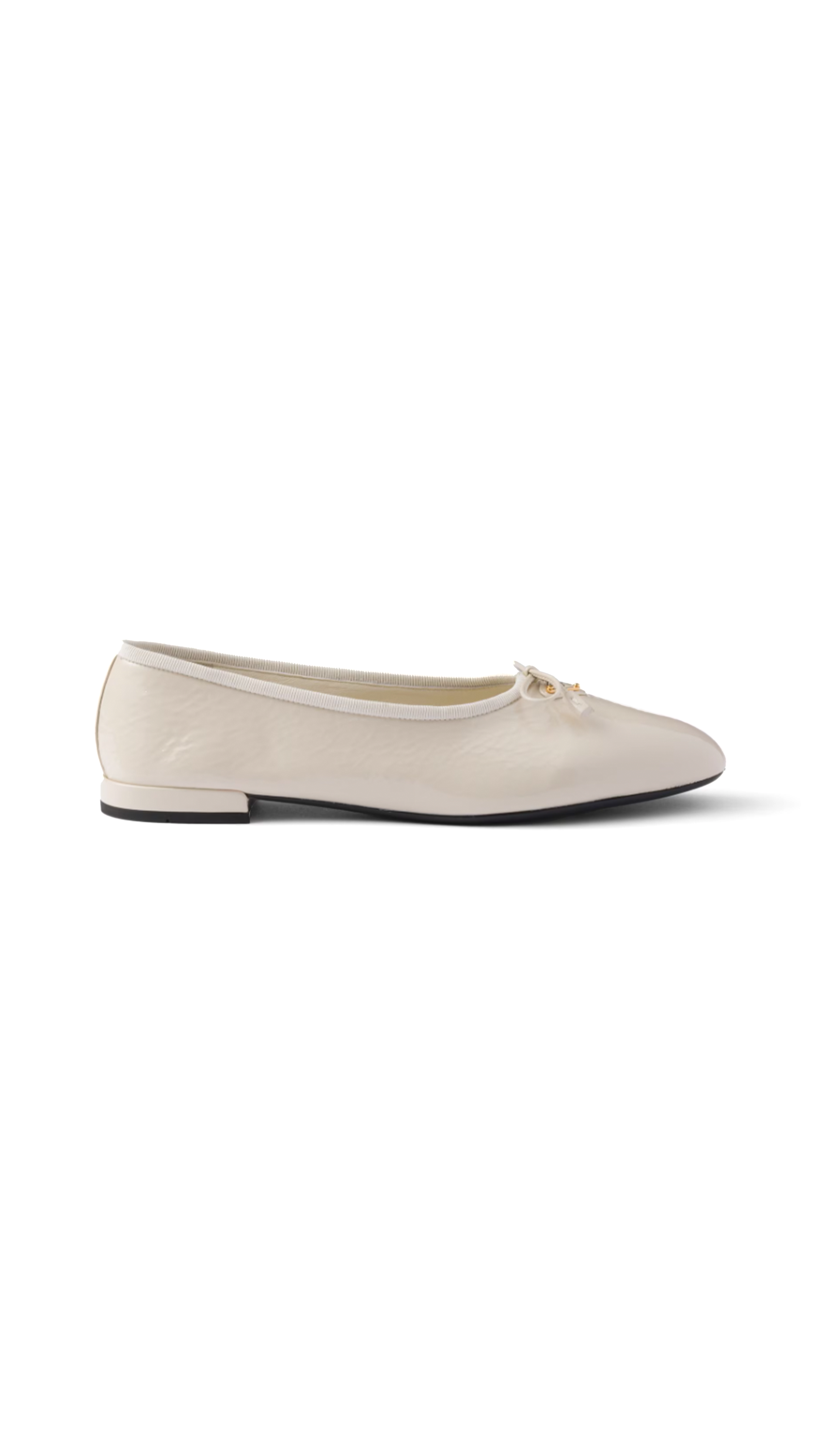 Patent Leather Ballerinas - White