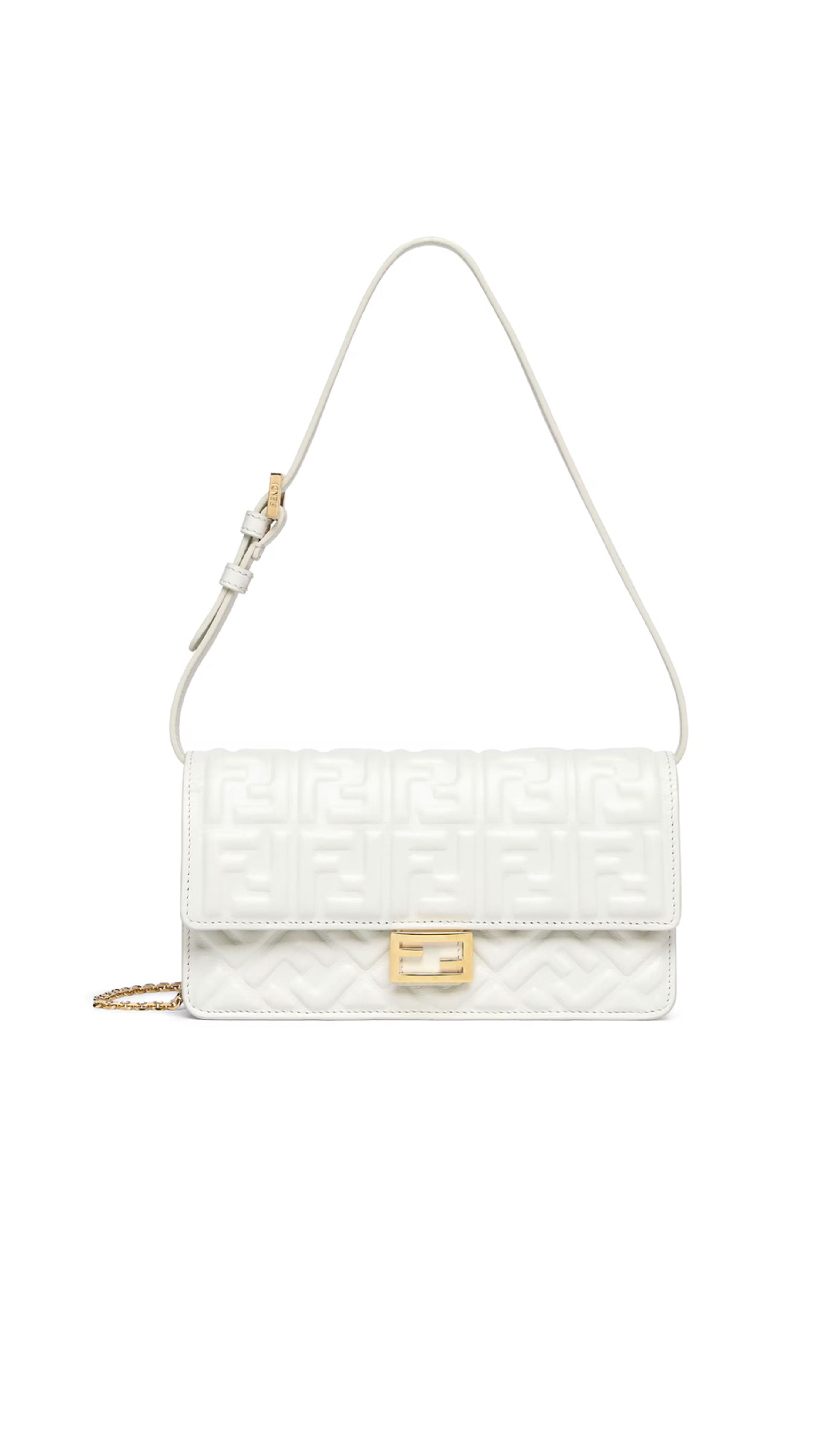 FF Wallet Baguette on Chain - White