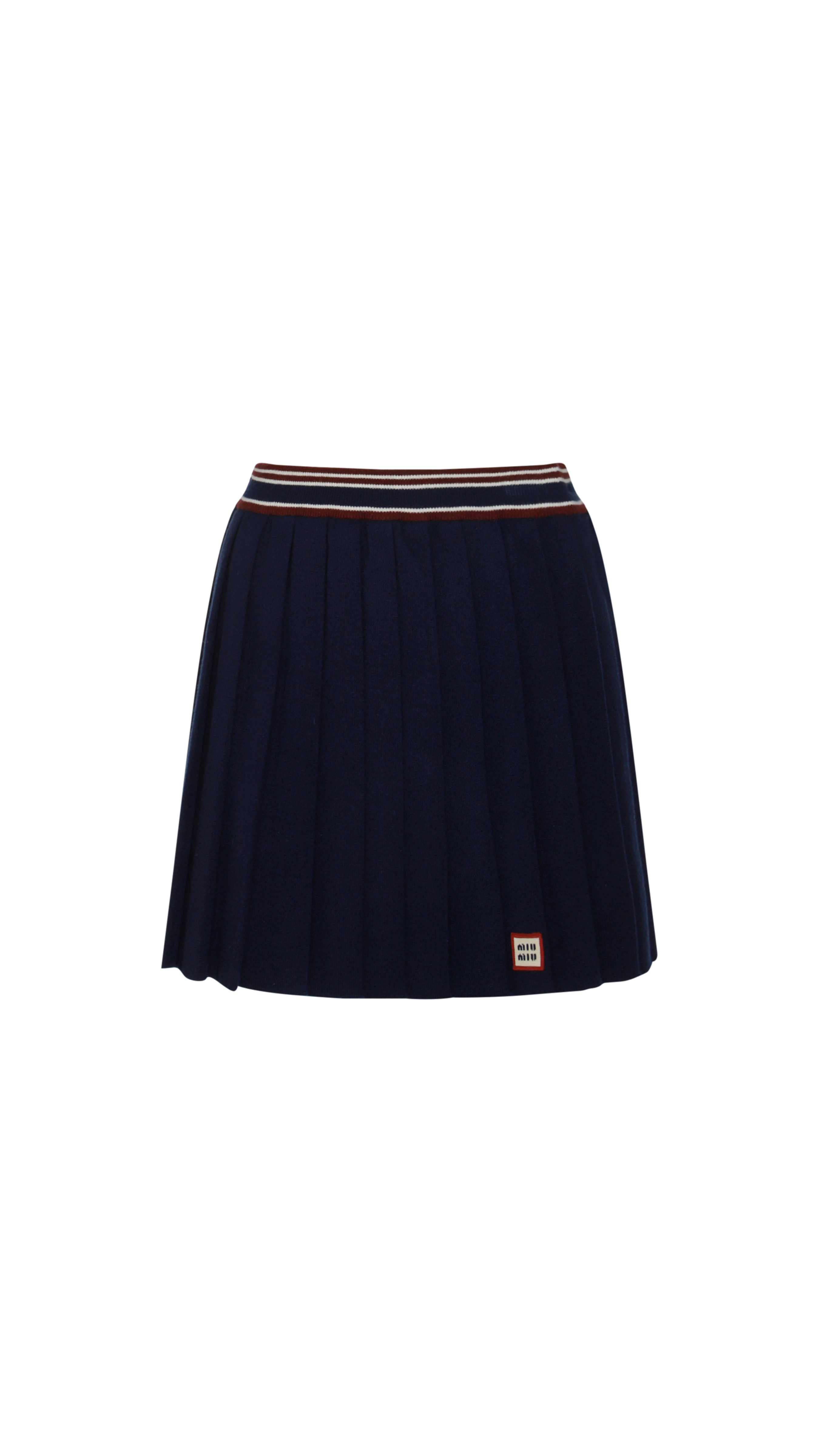 Wool and Cashmere Skirt - Navy