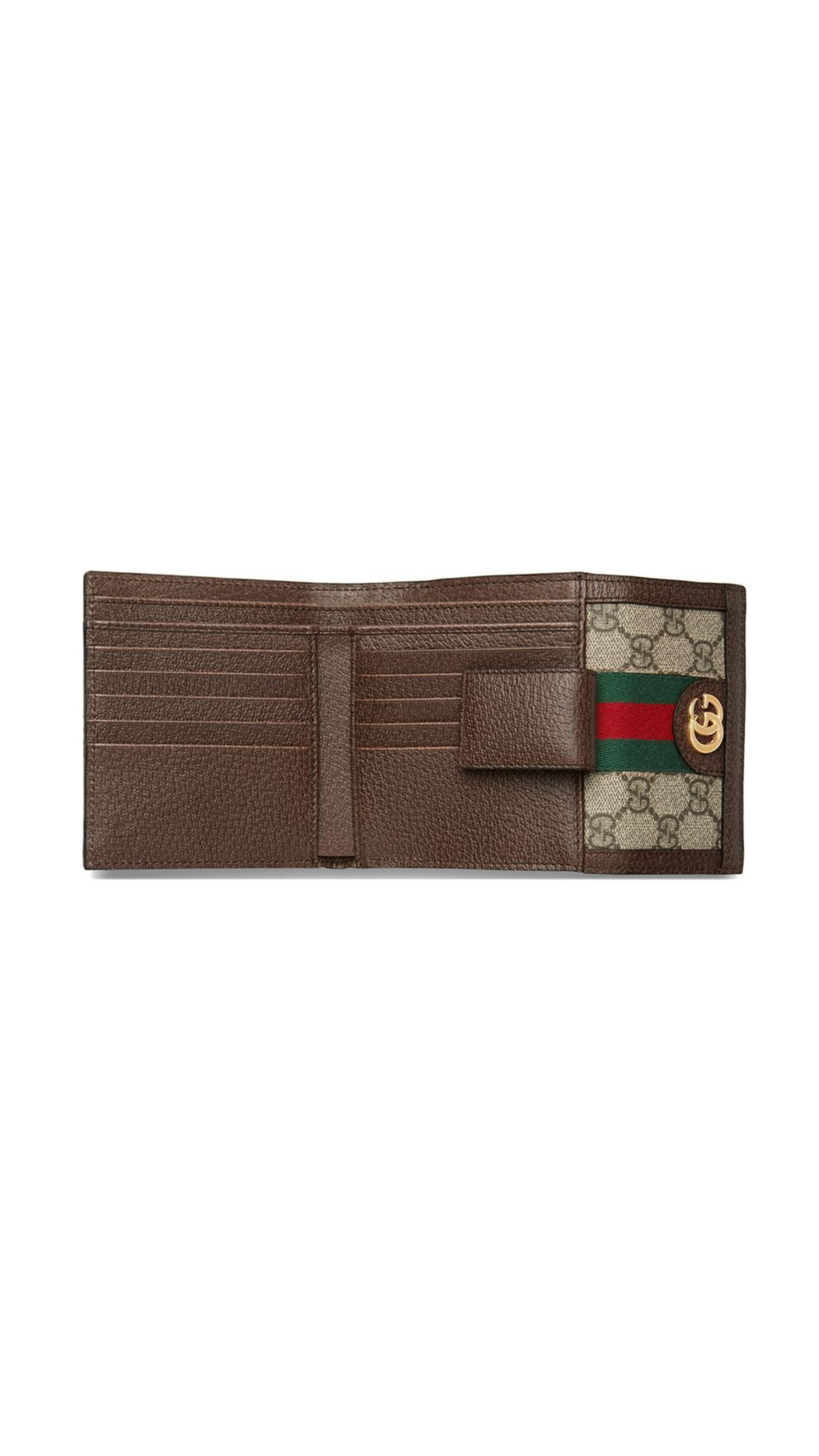 Ophidia Fold Wallet with Web - Beige/Ebony