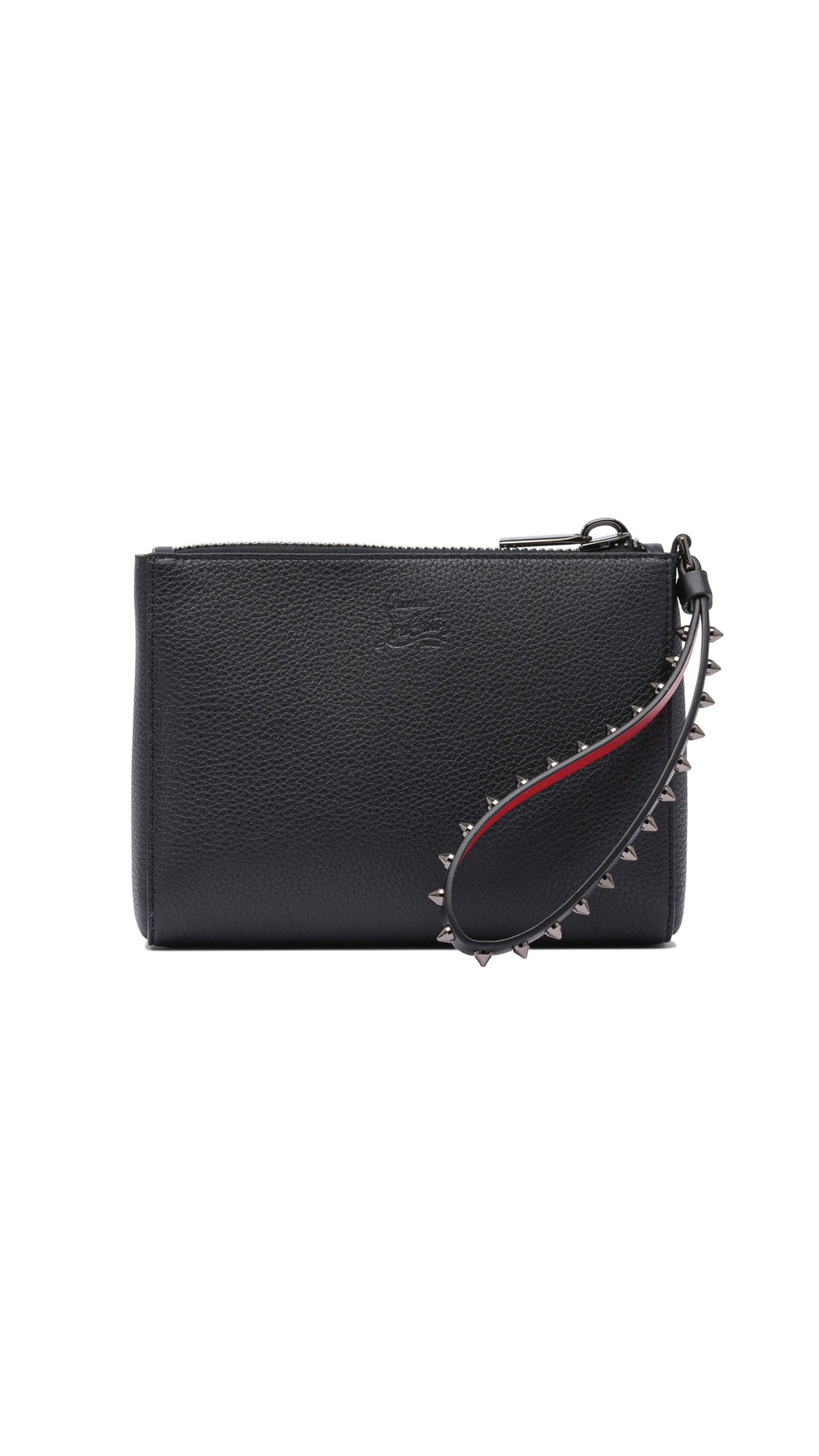 Cabata Mini Soft Calf Leather Pouch - Black