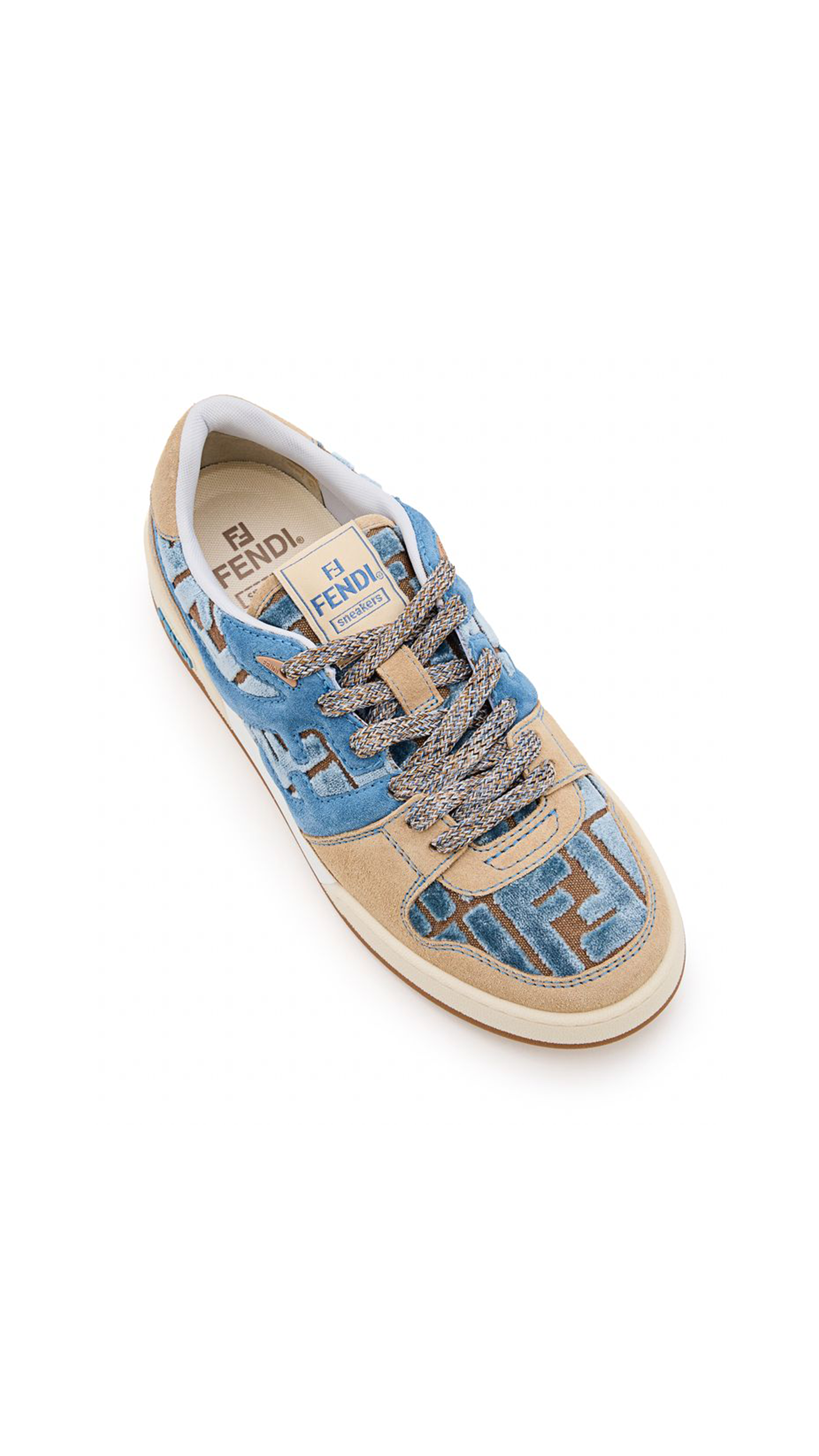 FF Velvet Match Sneaker - Brown/Blue