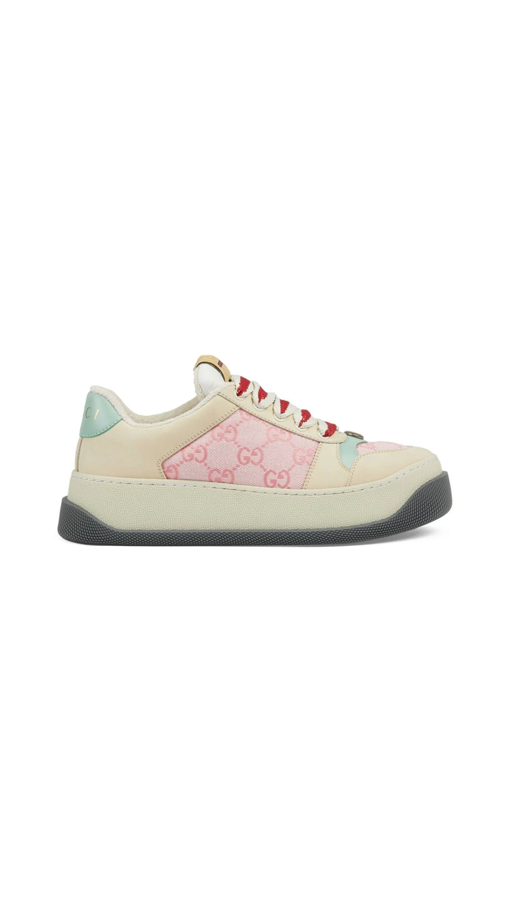 Screener Sneakers - Off White/Pink/Blue