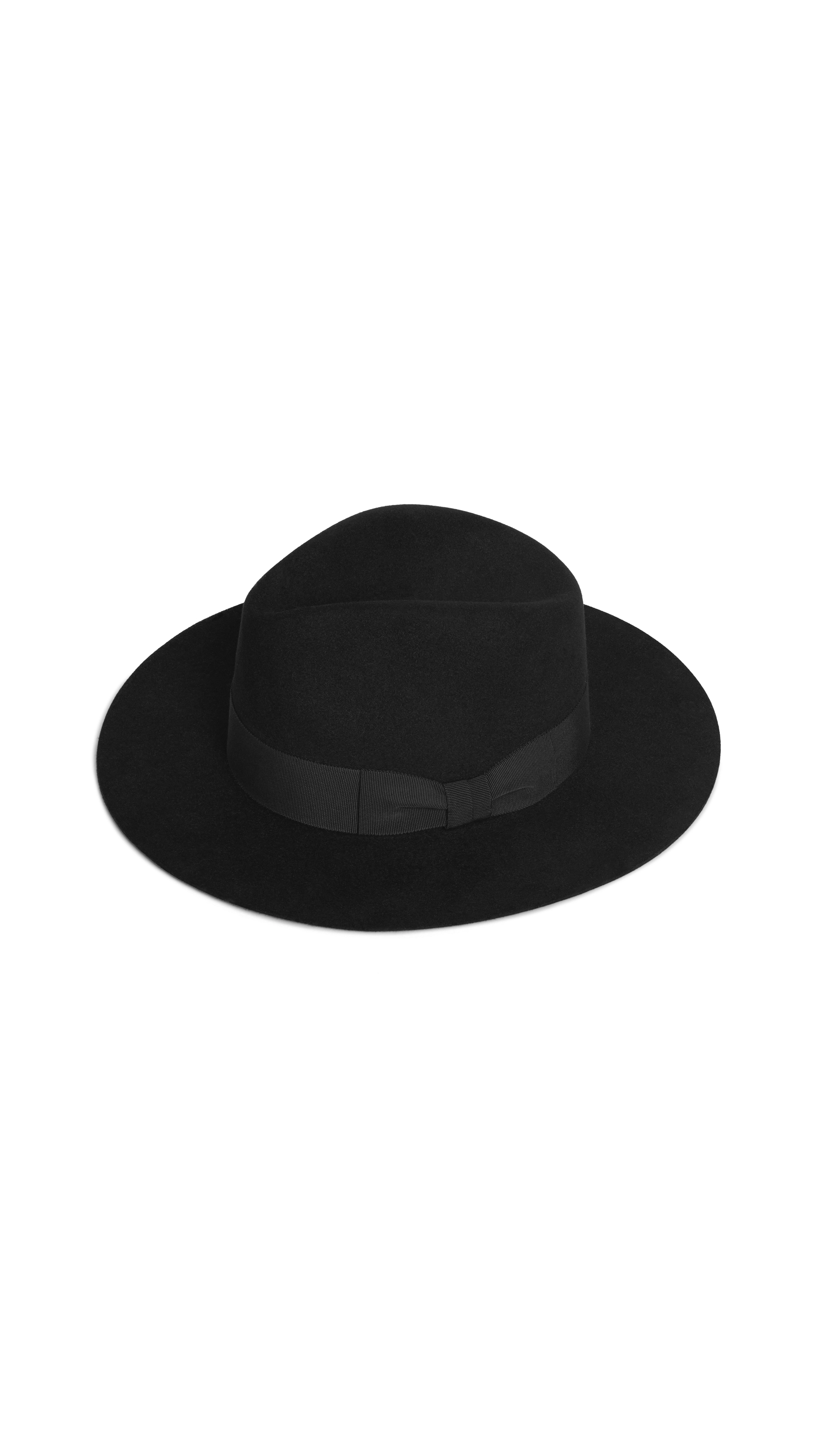 Fedora Hat in Felt - Black