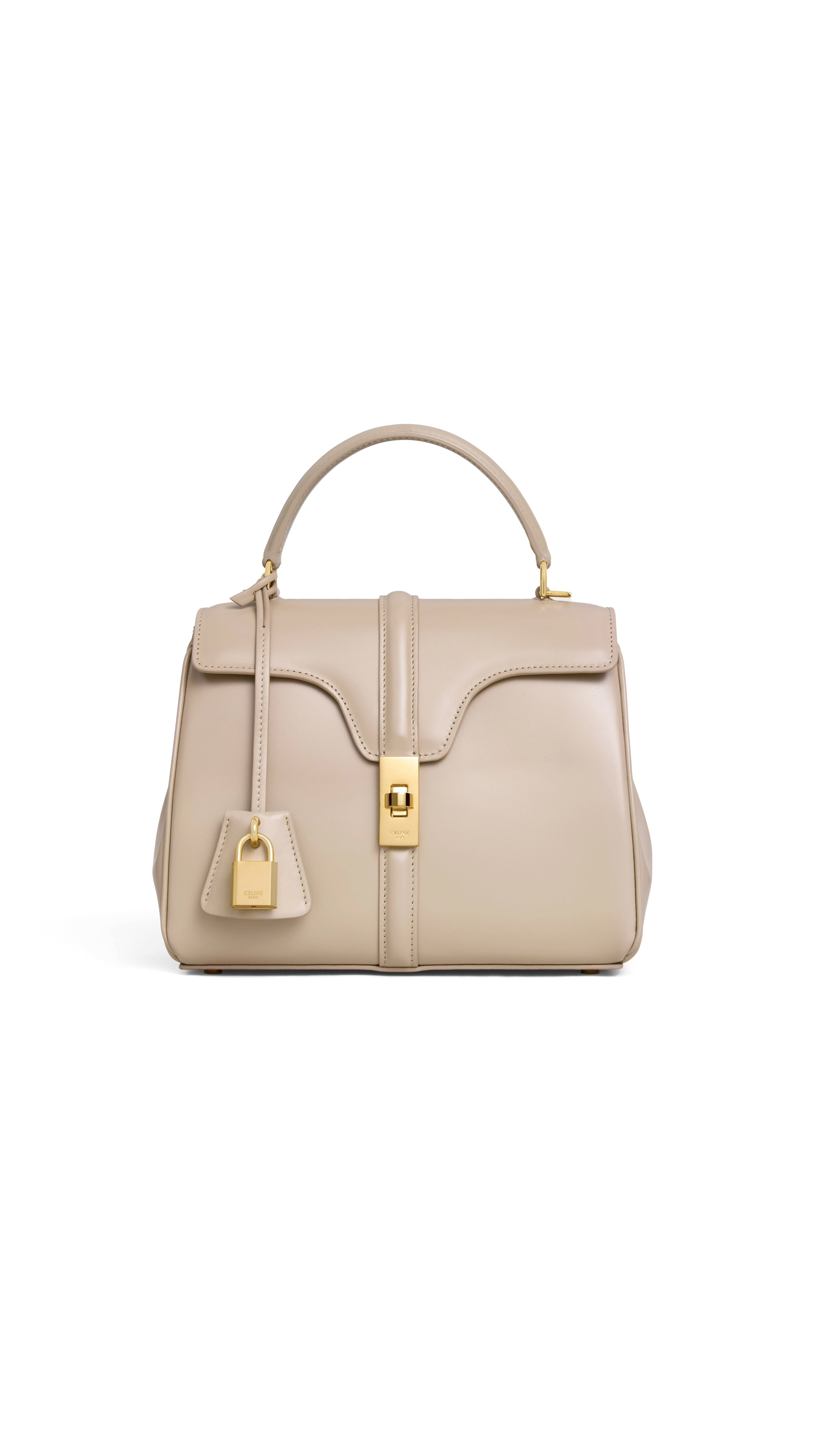 Small 16 Bag in Satinated Calfskin - Cappuccino