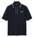 Cotton piquet polo shirt with embroidery