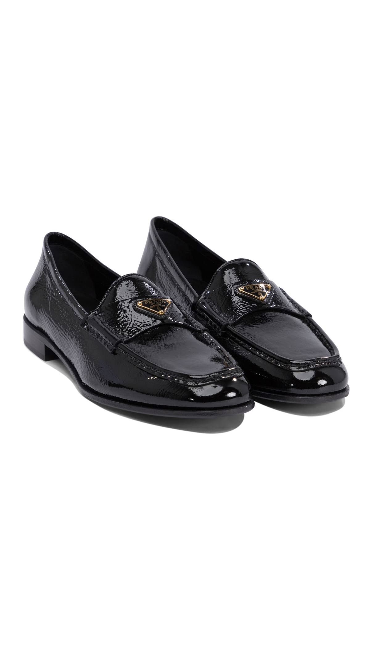 Naplak Patent Leather Loafers  - Black