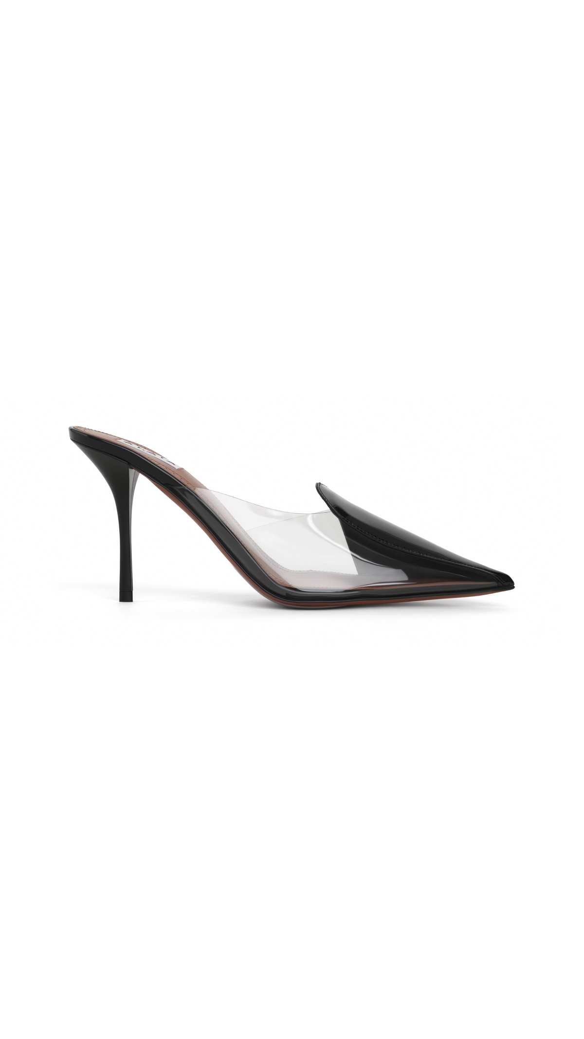 Cœur Abstrait Mules in Patent Leather - Black