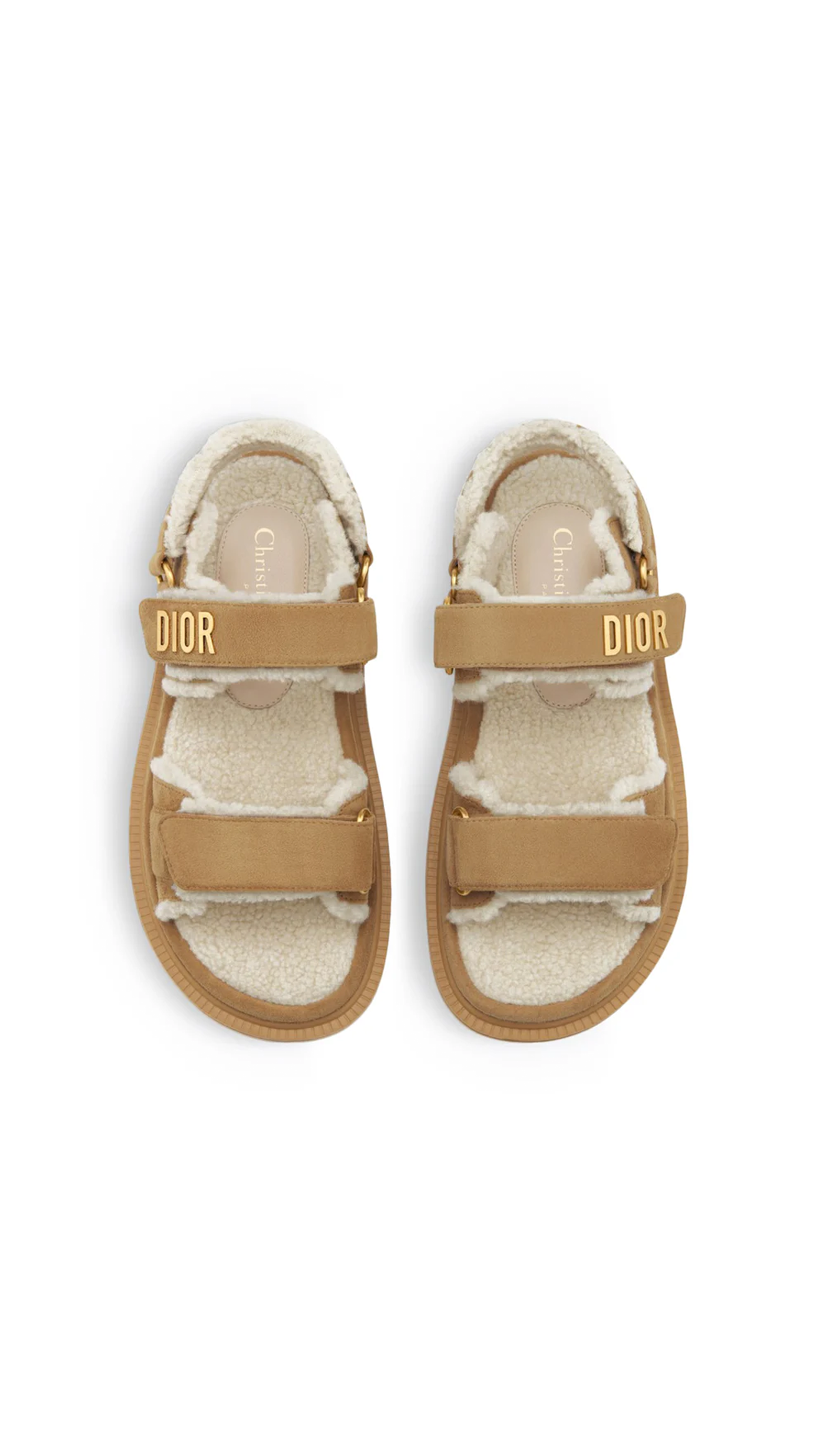 Dioract Suede Sandal - Beige