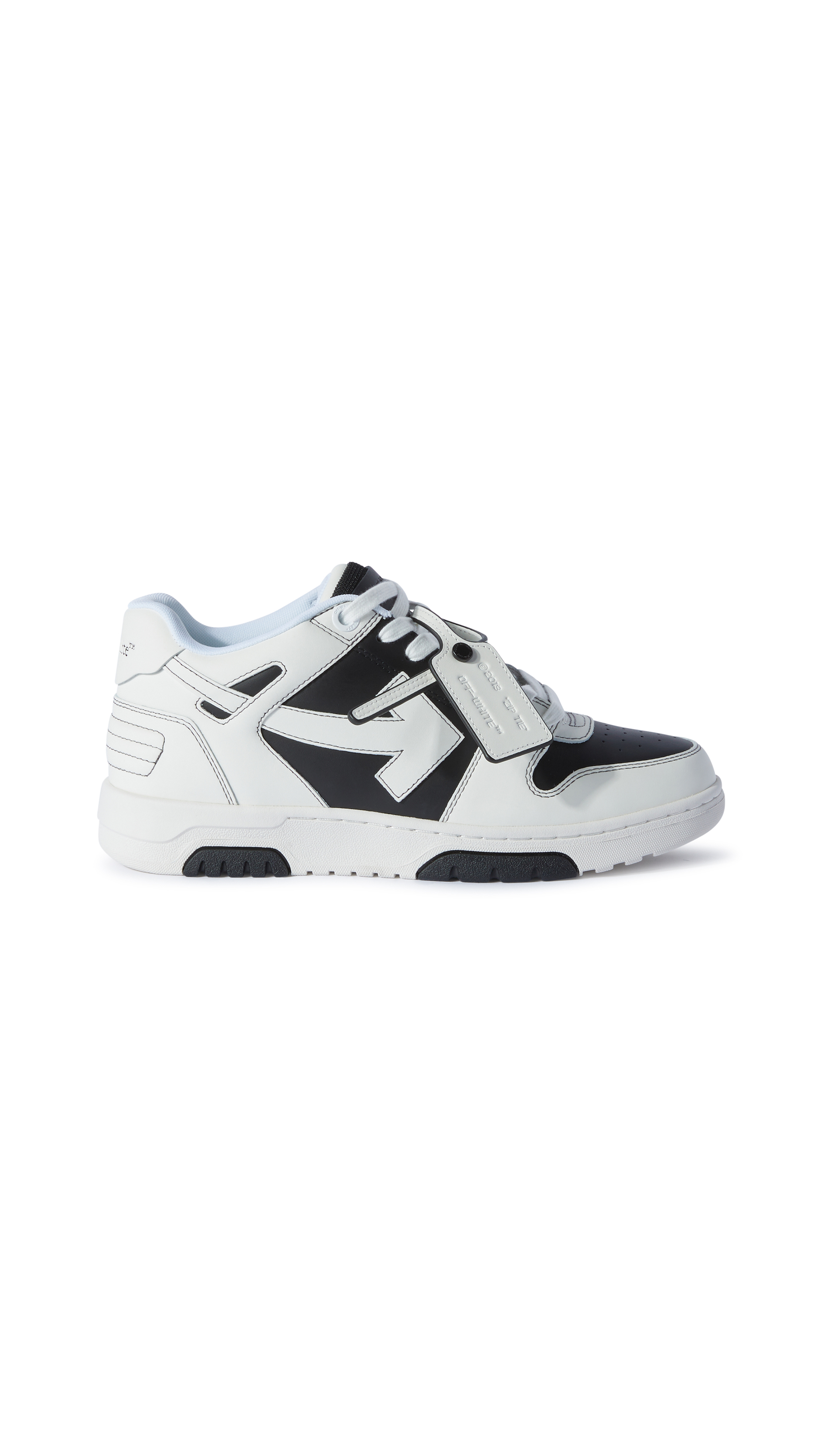 Out of Office Calf Leather Sneakers - White/Black