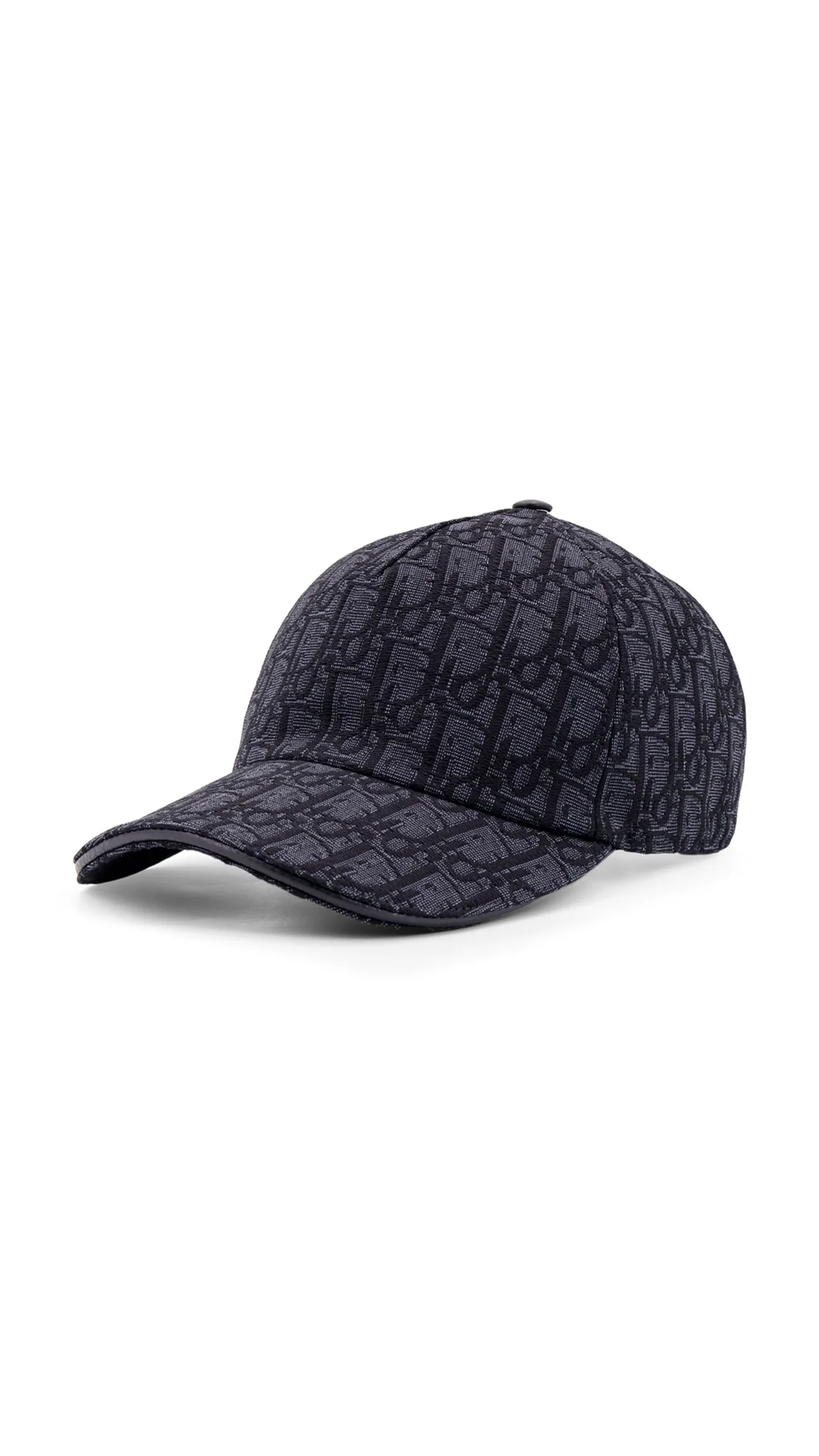 Dior Oblique Cap - Black Cotton Jacquard