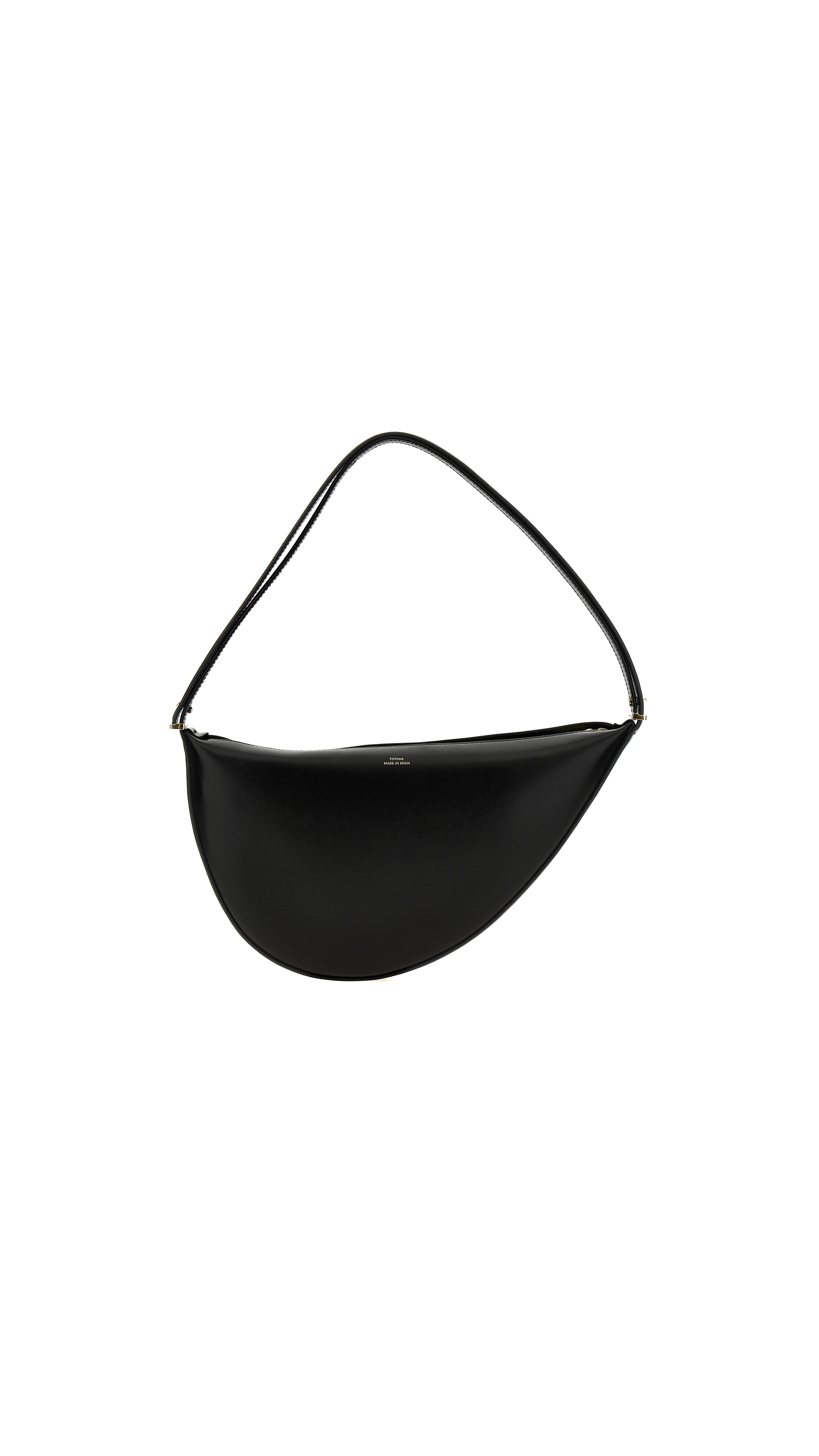 Scooped Sling Shoulder Bag - Black