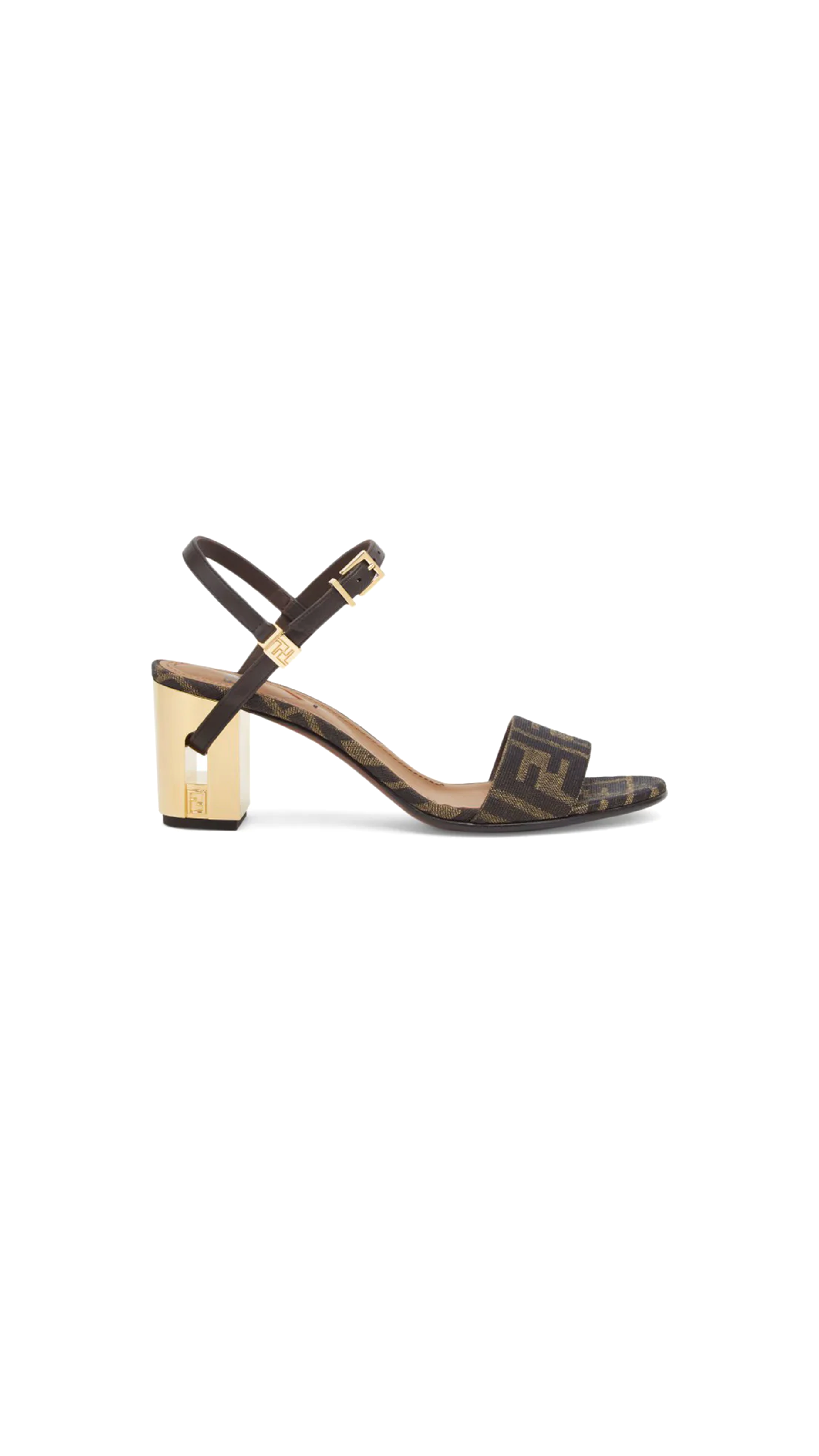 Delfina FF Heel Sandals - Brown