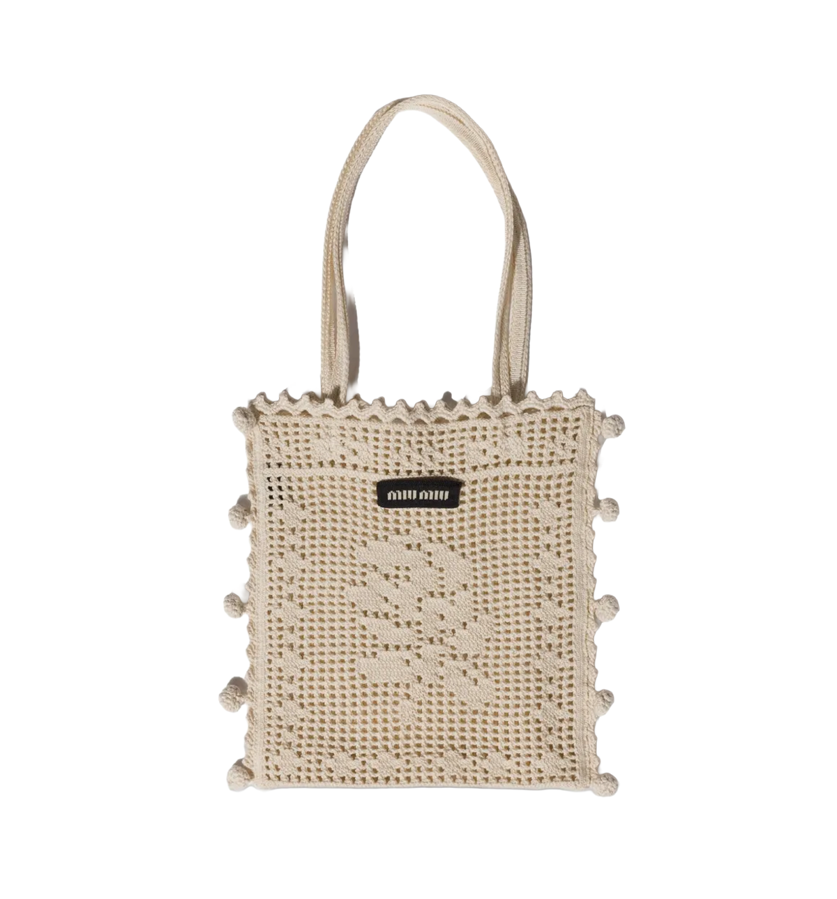 Cotton crochet handbag