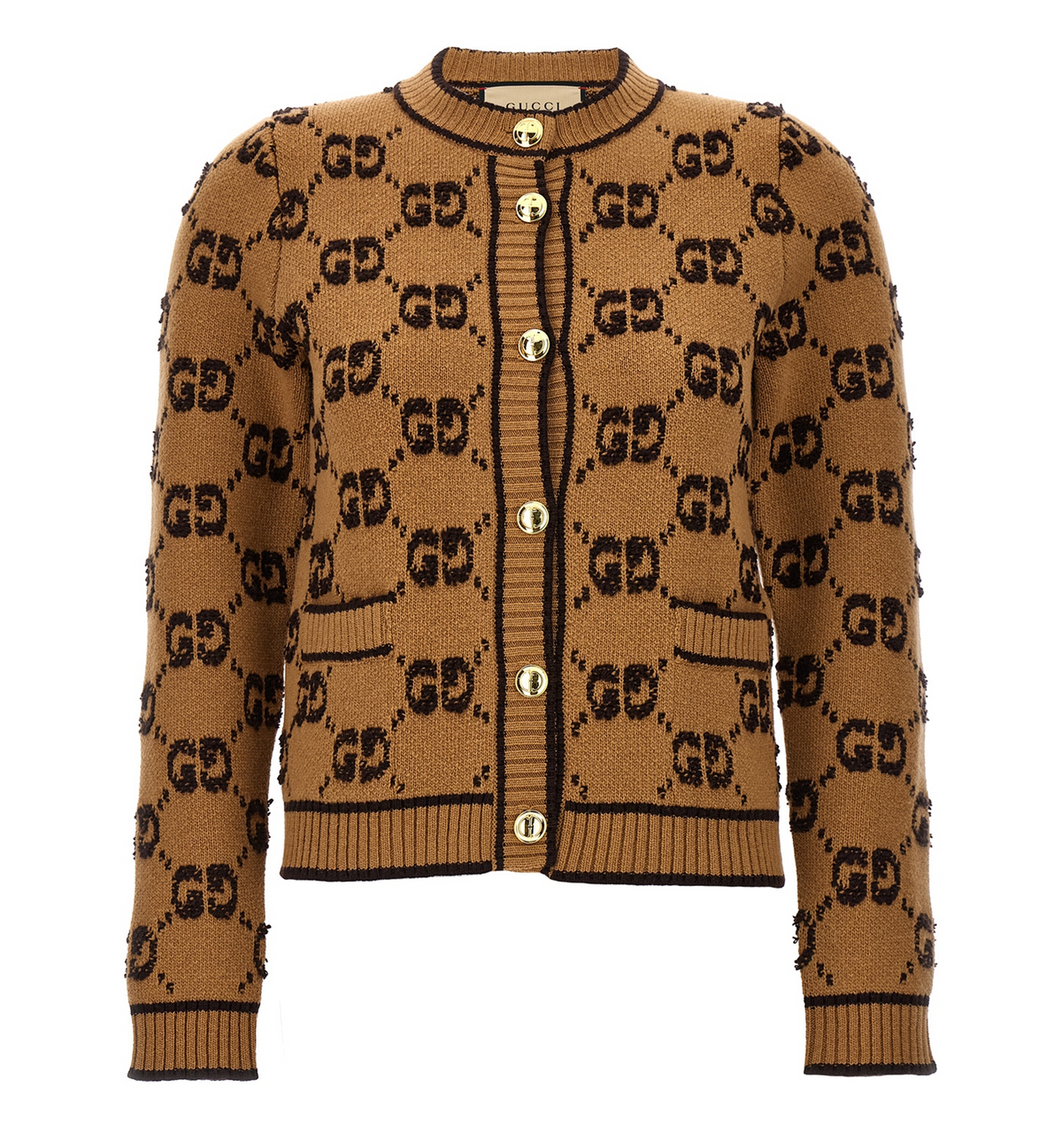 GG Wool Bouclé Jacquard Cardigan