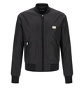 Logo plaque bomber jacket