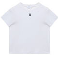 Women's Embroidered Skull T-Shirt in Optical White